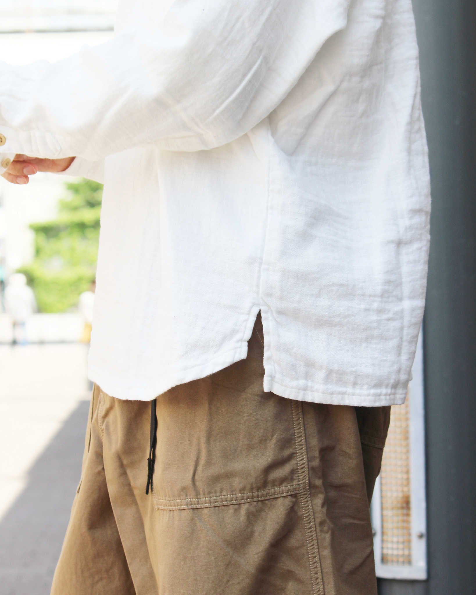 Nasngwam. ナスングワム / VAGRANT SHIRTS バグラントシャツ (WHITE ホワイト)