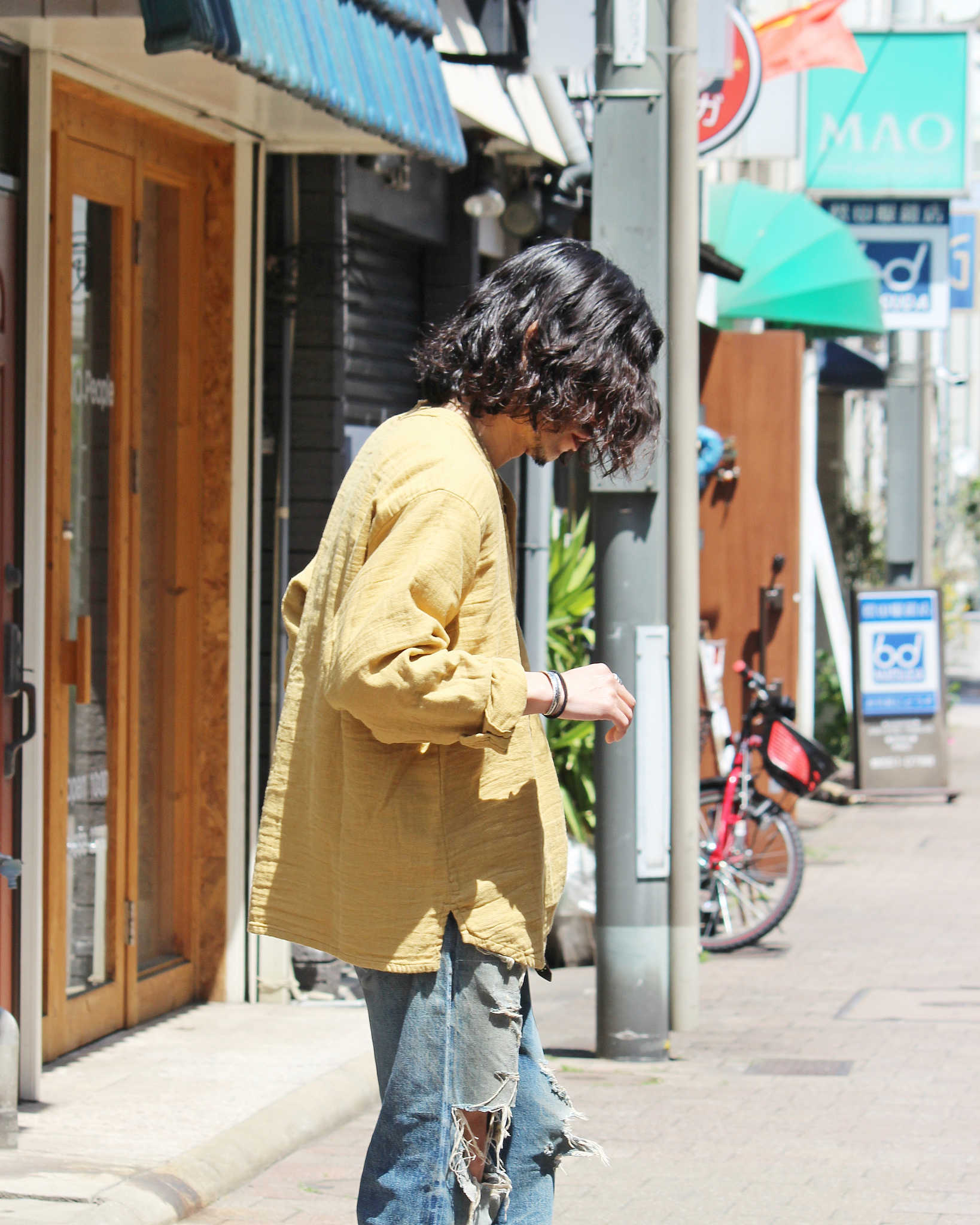 Nasngwam. ナスングワム / VAGRANT SHIRTS バグラントシャツ (MUSTARD マスタード)