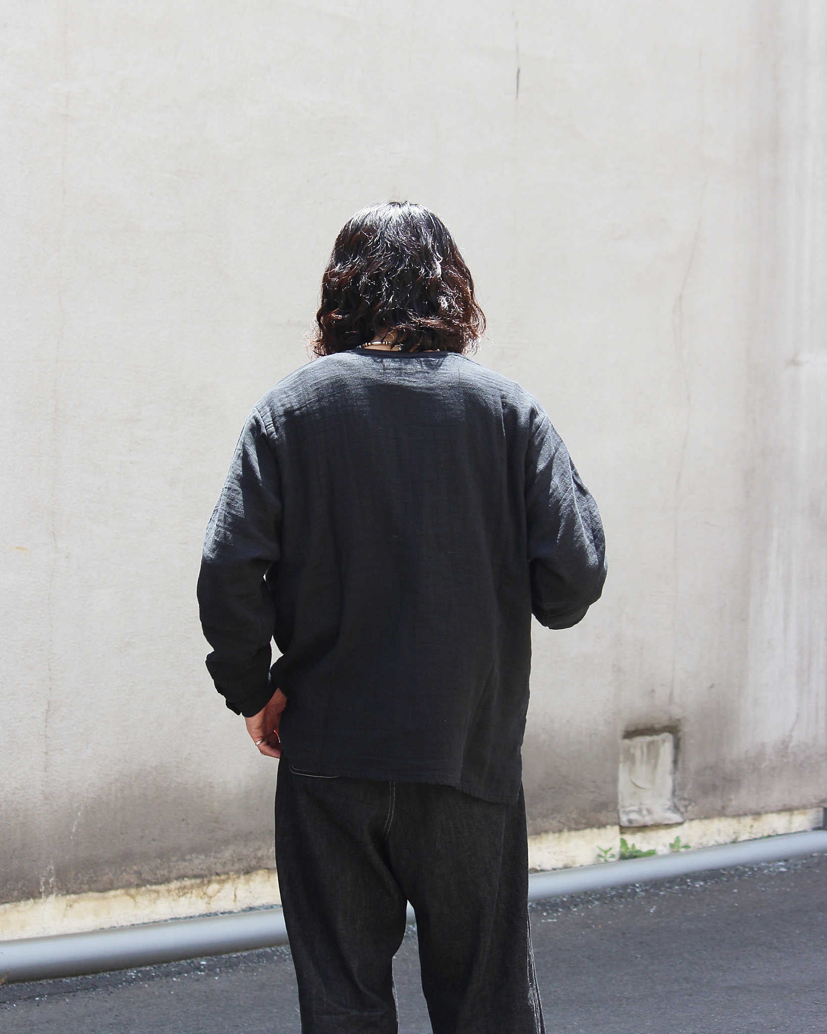 Nasngwam. ナスングワム / VAGRANT SHIRTS バグラントシャツ (BLACK ブラック)