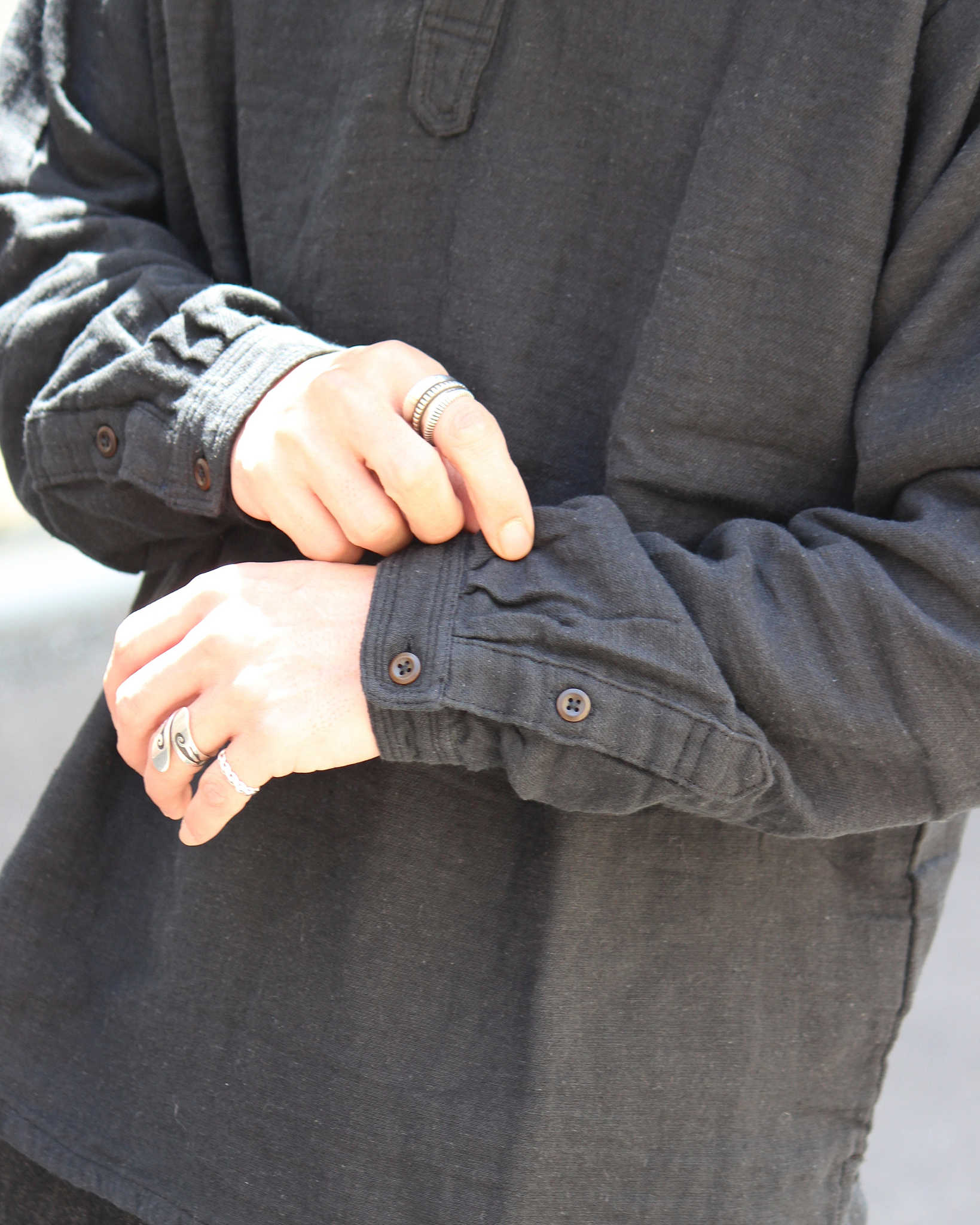 Nasngwam. ナスングワム / VAGRANT SHIRTS バグラントシャツ (BLACK ブラック)