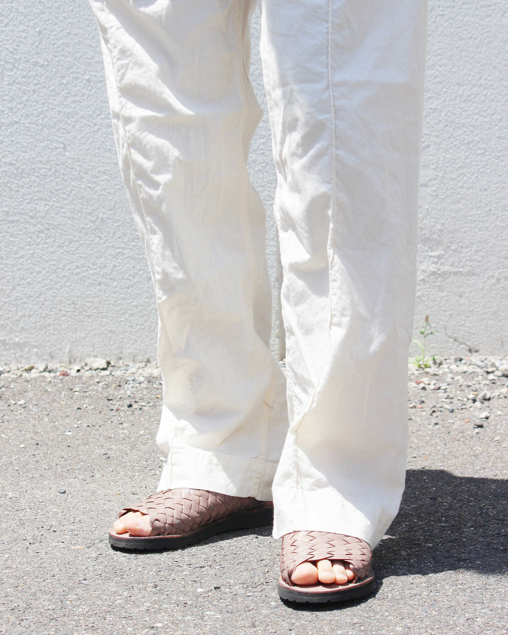 necessary or unnecessary ネセサリーオアアンネセサリー N.O.UN ナウン / PIN TUCK PANTS ピンタックパンツ (KINARI キナリ)