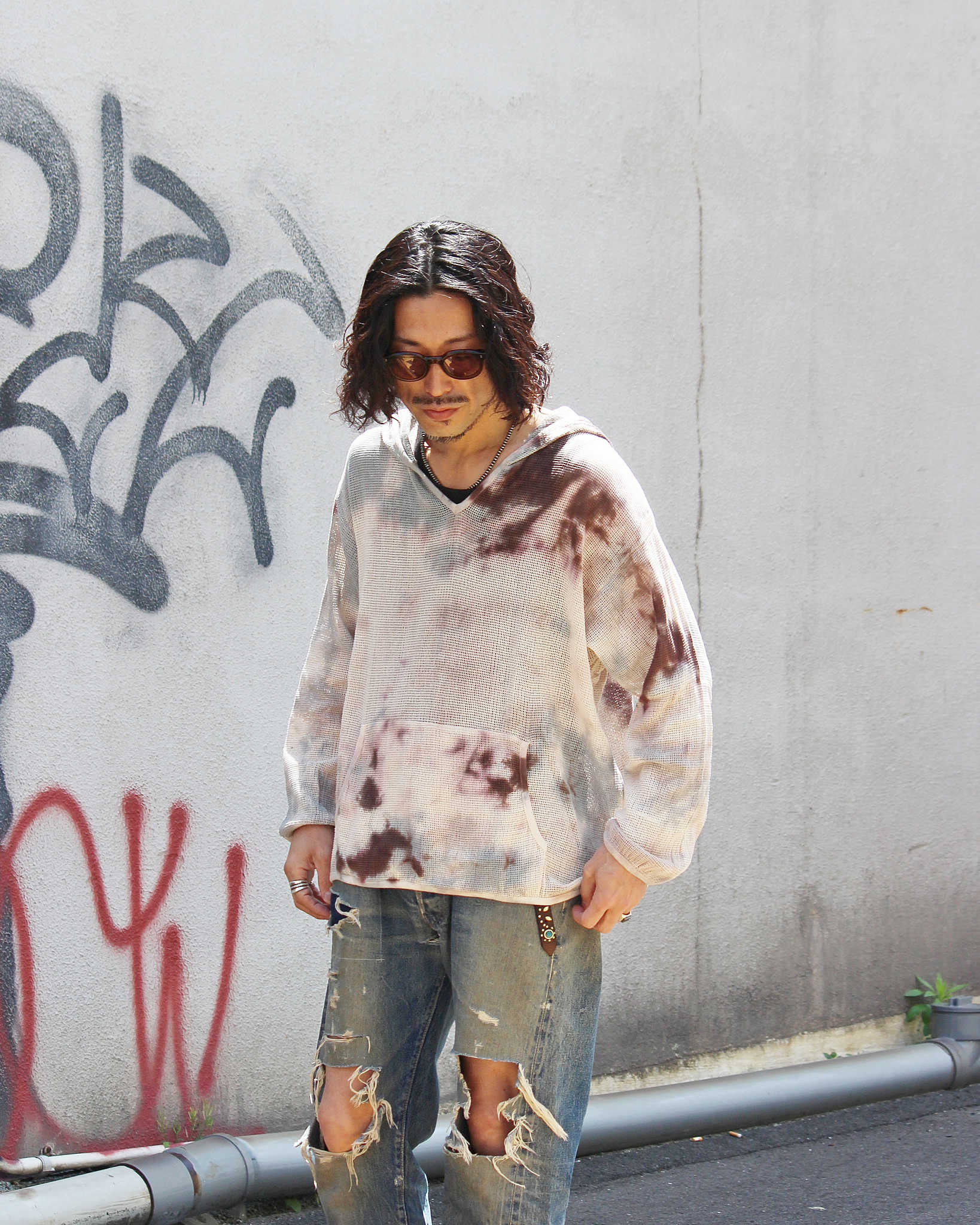 Nasngwam. × JAVARA×LEATHER TRAMP ナスングワム ジャバラ レザートランプ / MOONLIGHT PARKA ムーンライトパーカー (BEIGE ベージュ)