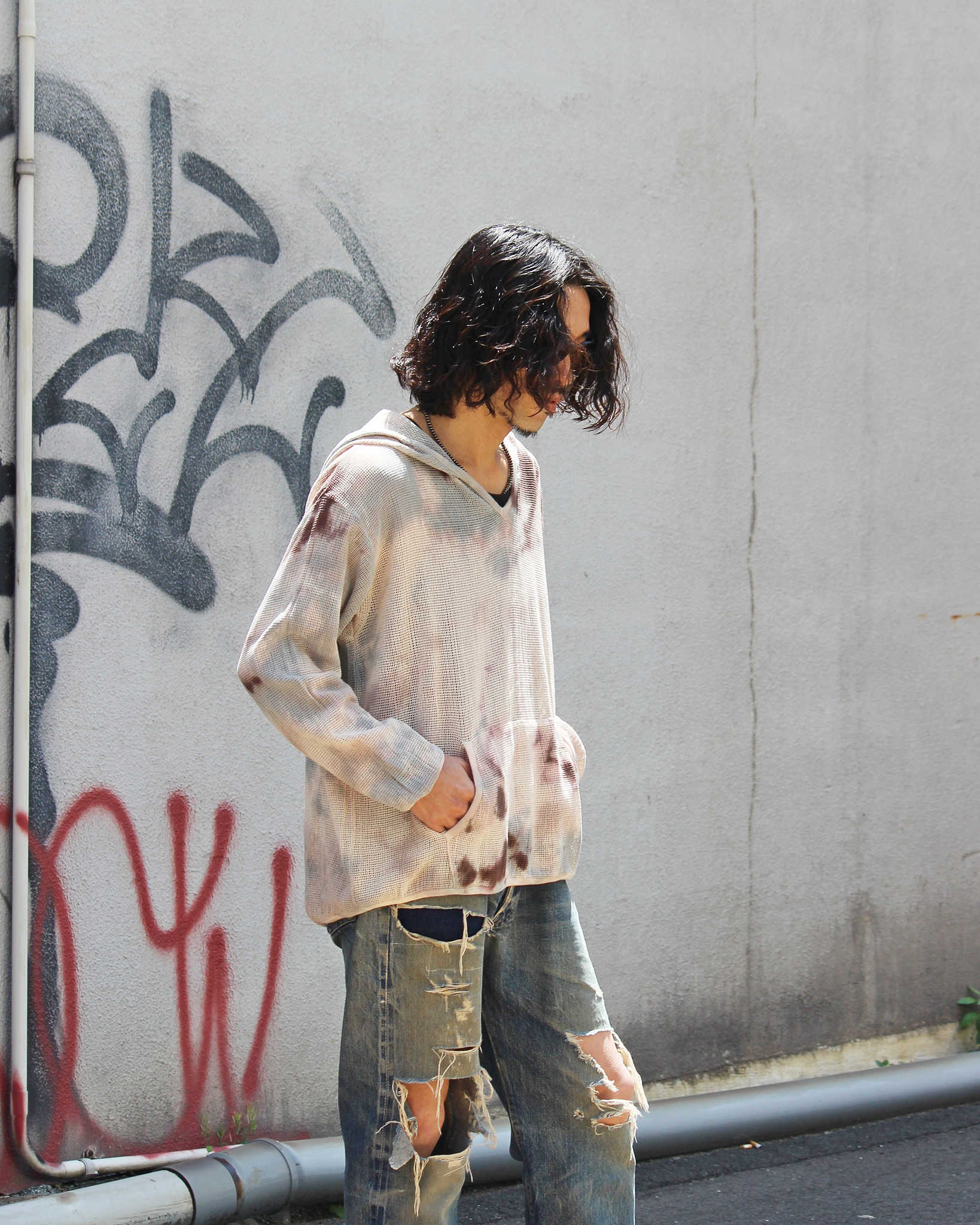 Nasngwam. × JAVARA×LEATHER TRAMP ナスングワム ジャバラ レザートランプ / MOONLIGHT PARKA ムーンライトパーカー (BEIGE ベージュ)