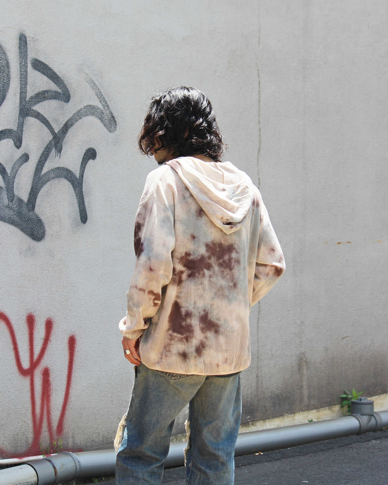 Nasngwam. × JAVARA×LEATHER TRAMP ナスングワム ジャバラ レザートランプ / MOONLIGHT PARKA ムーンライトパーカー (BEIGE ベージュ)