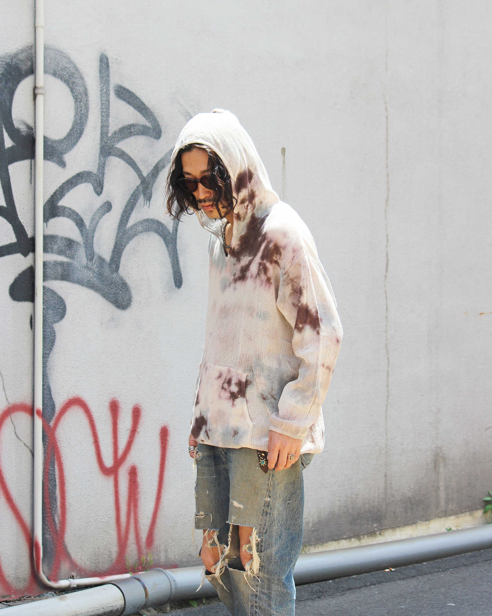 Nasngwam. × JAVARA×LEATHER TRAMP ナスングワム ジャバラ レザートランプ / MOONLIGHT PARKA ムーンライトパーカー (BEIGE ベージュ)