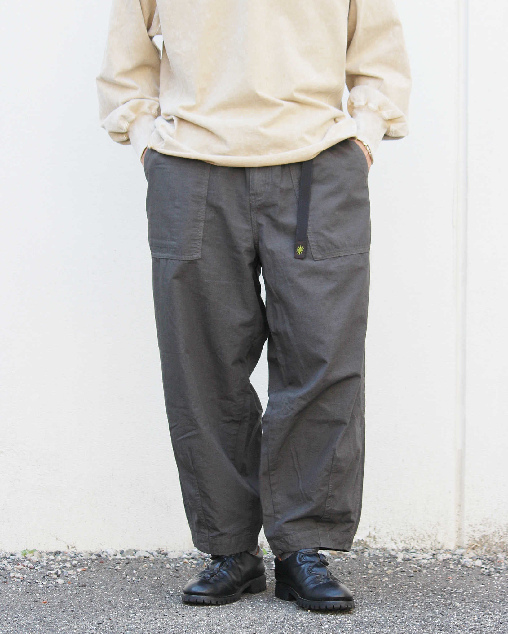 GOHEMP ゴーヘンプ / TRAVEL BALLOON PANTS トラベルバルーンパンツ (STONE GRAY ストーングレー)
