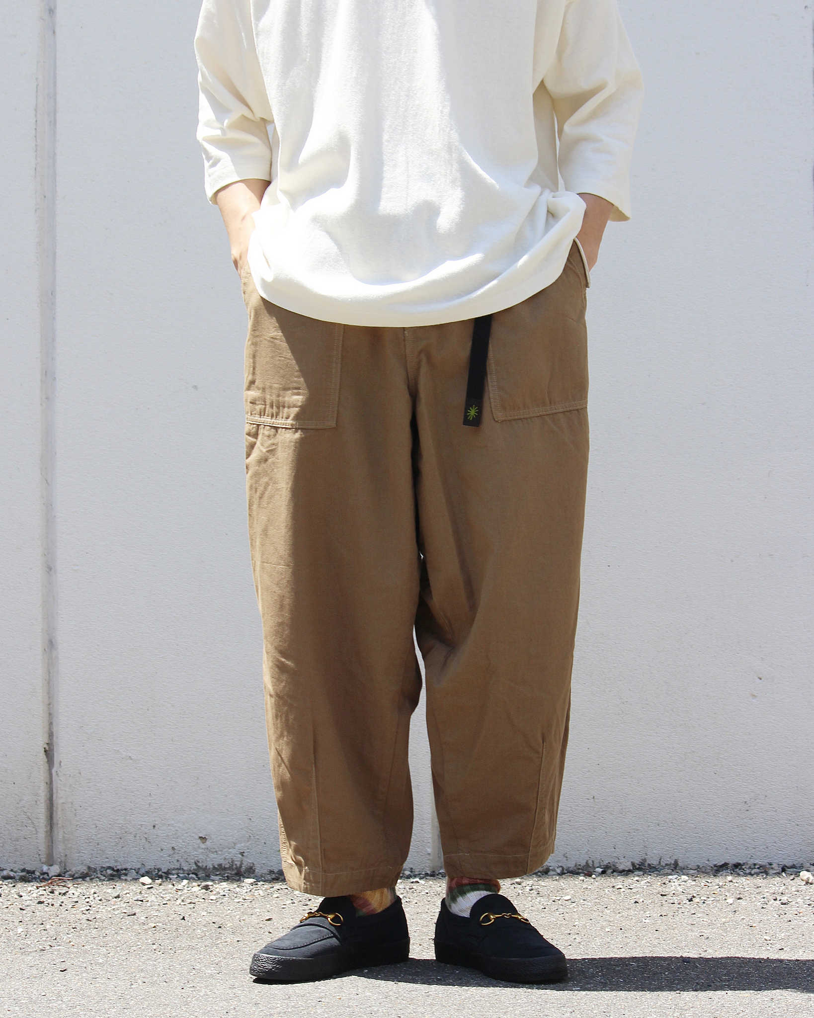 GOHEMP ゴーヘンプ / TRAVEL BALLOON PANTS トラベルバルーンパンツ (KHAKI カーキ)