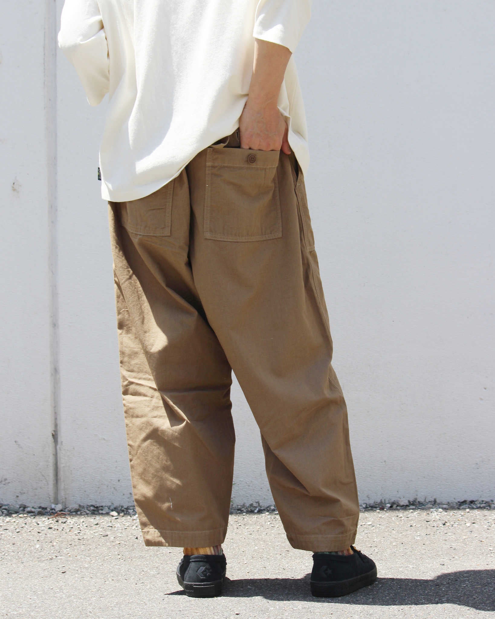 GOHEMP ゴーヘンプ / TRAVEL BALLOON PANTS トラベルバルーンパンツ (KHAKI カーキ)