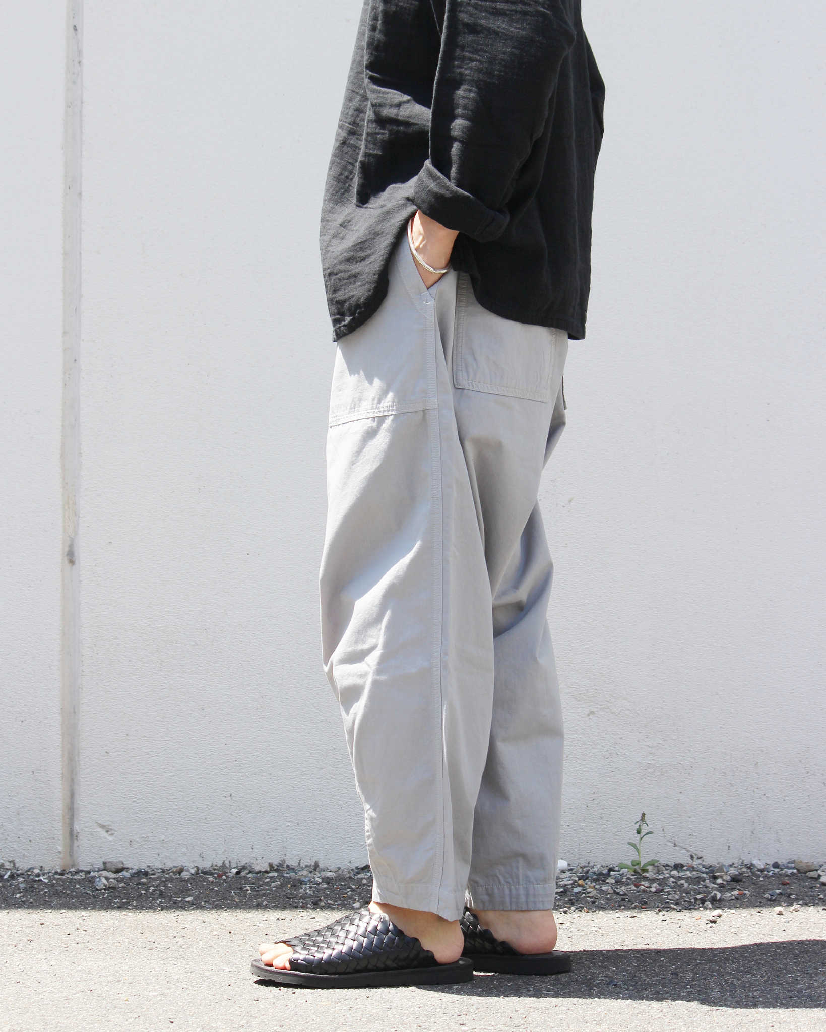 GOHEMP ゴーヘンプ / TRAVEL BALLOON PANTS トラベルバルーンパンツ (ICE GRAY アイスグレー)