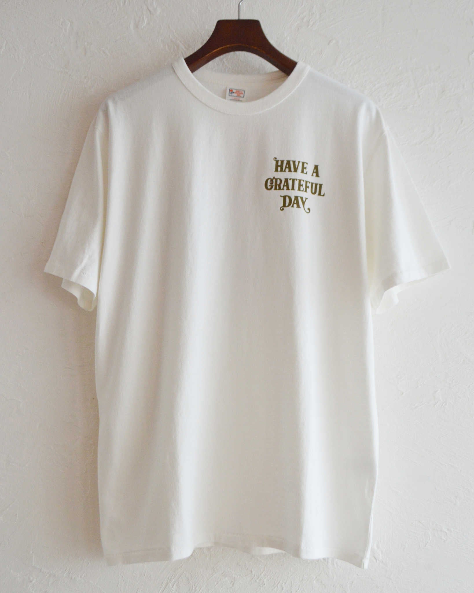 HAVE A GRATEFUL DAY ハブアグレイトフルデイ / T-SHIRT -MUSHROOM ティーシャツマッシュルーム (WHITE ホワイト)
