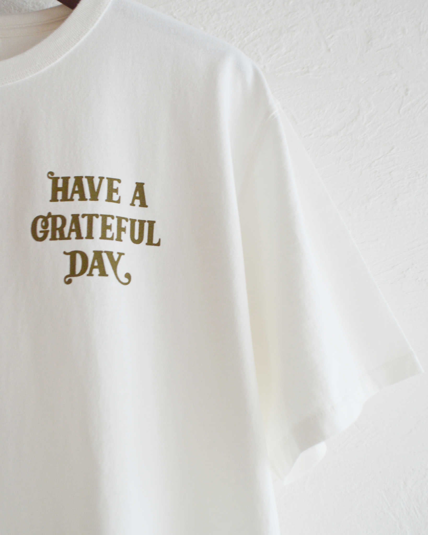 HAVE A GRATEFUL DAY ハブアグレイトフルデイ / T-SHIRT -MUSHROOM ティーシャツマッシュルーム (WHITE ホワイト)