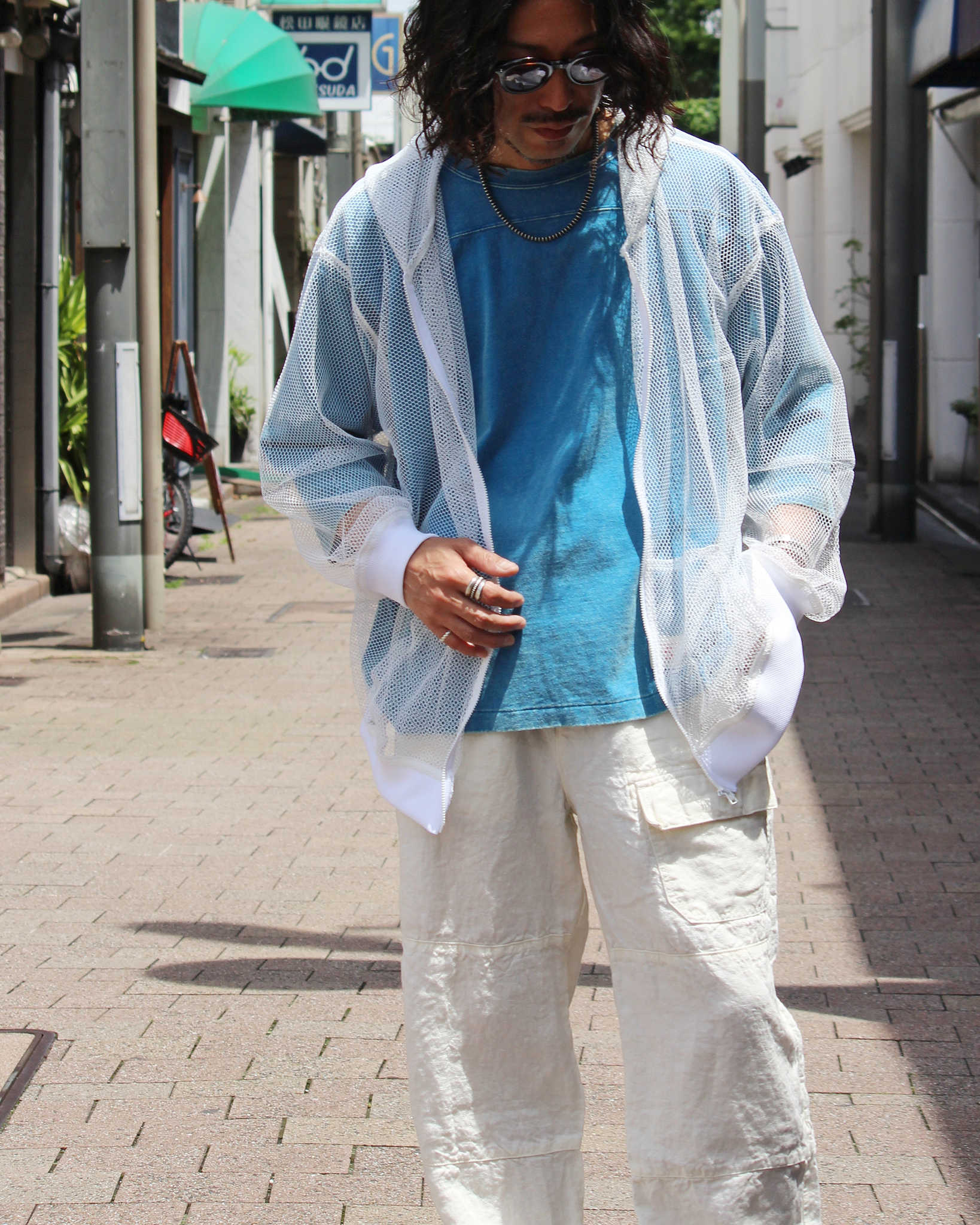 oddment オッドメント / INDIVI ZIP UP HOODED インディビジップフーディー (WHITE ホワイト)