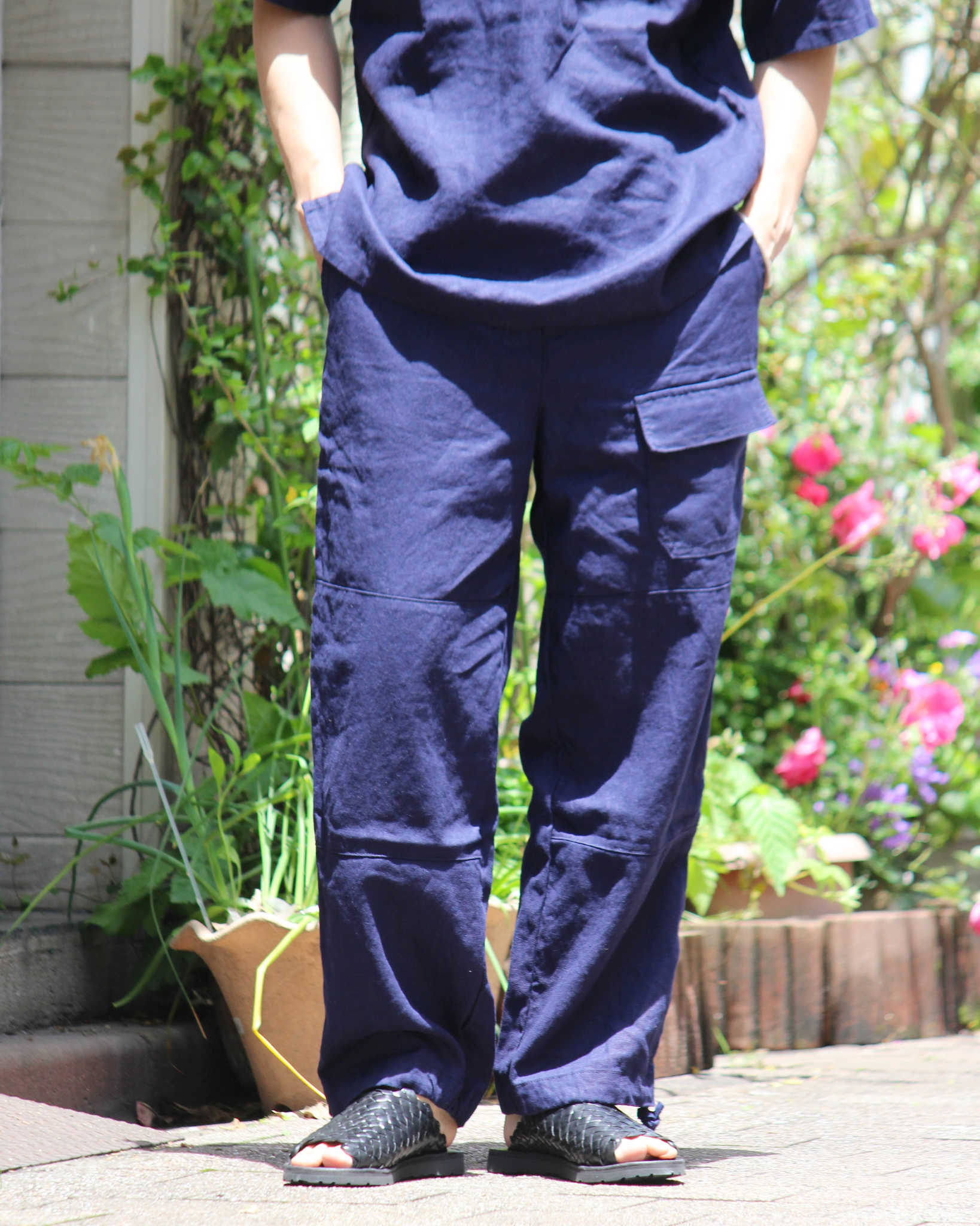 Nasngwam. ナスングワム / LIBERTY PANTS リバティーパンツ (NAVY ネイビー)