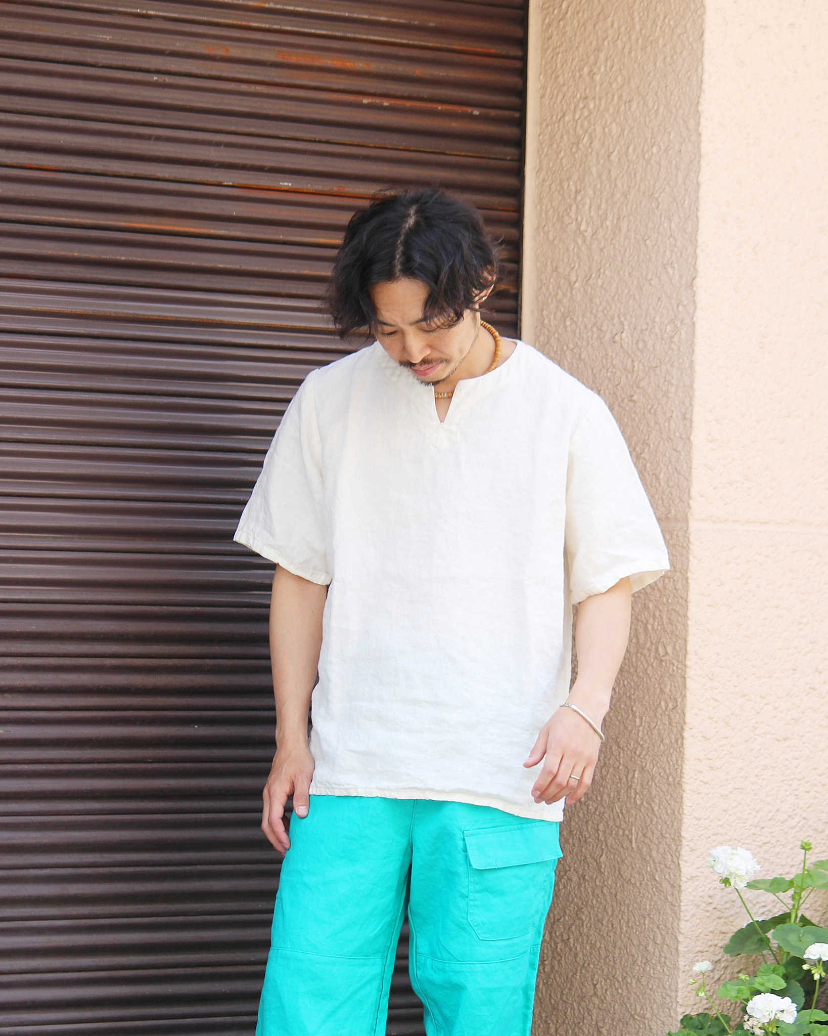 Nasngwam. ナスングワム / LIBERTY SHIRTS リバティーシャツ (NATURAL ナチュラル)