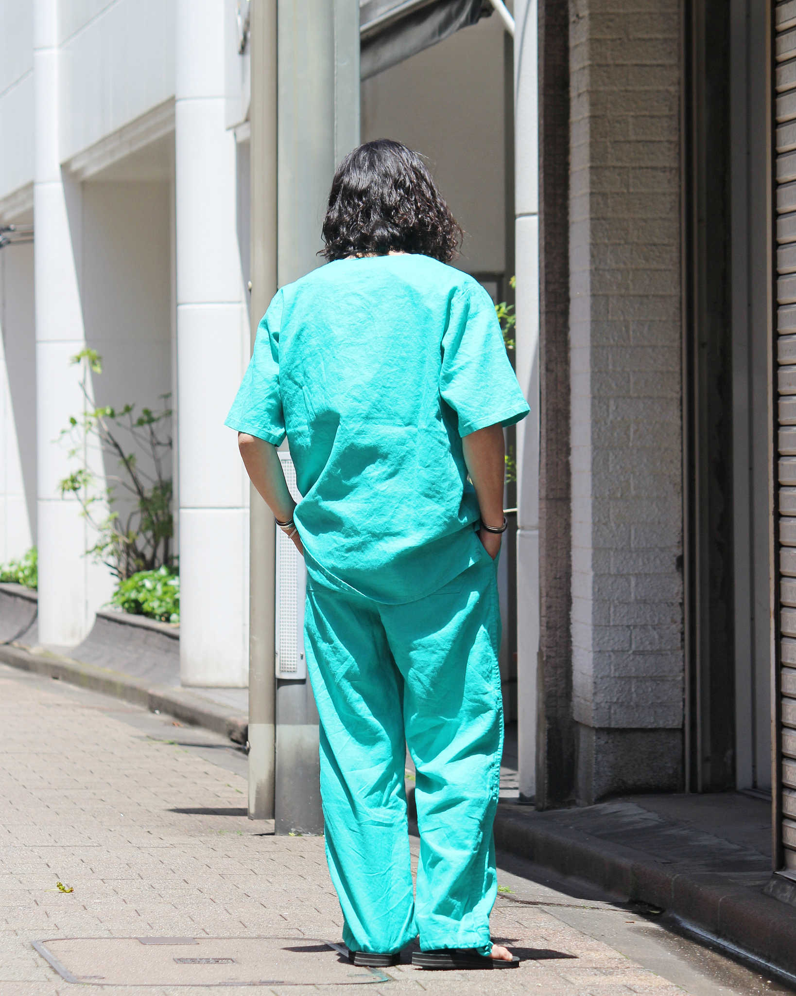 Nasngwam. ナスングワム / LIBERTY SHIRTS リバティーシャツ (EMERALD GREEN エメラルドグリーン)