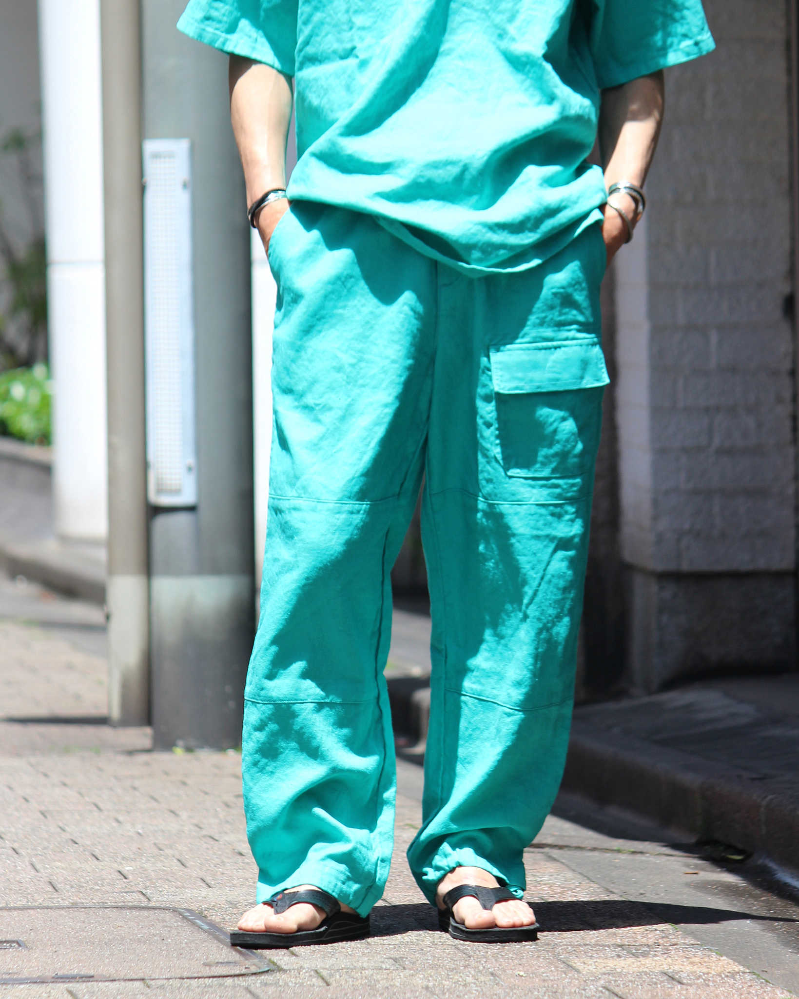Nasngwam. ナスングワム / LIBERTY PANTS リバティーパンツ (EMERALD GREEN エメラルドグリーン)