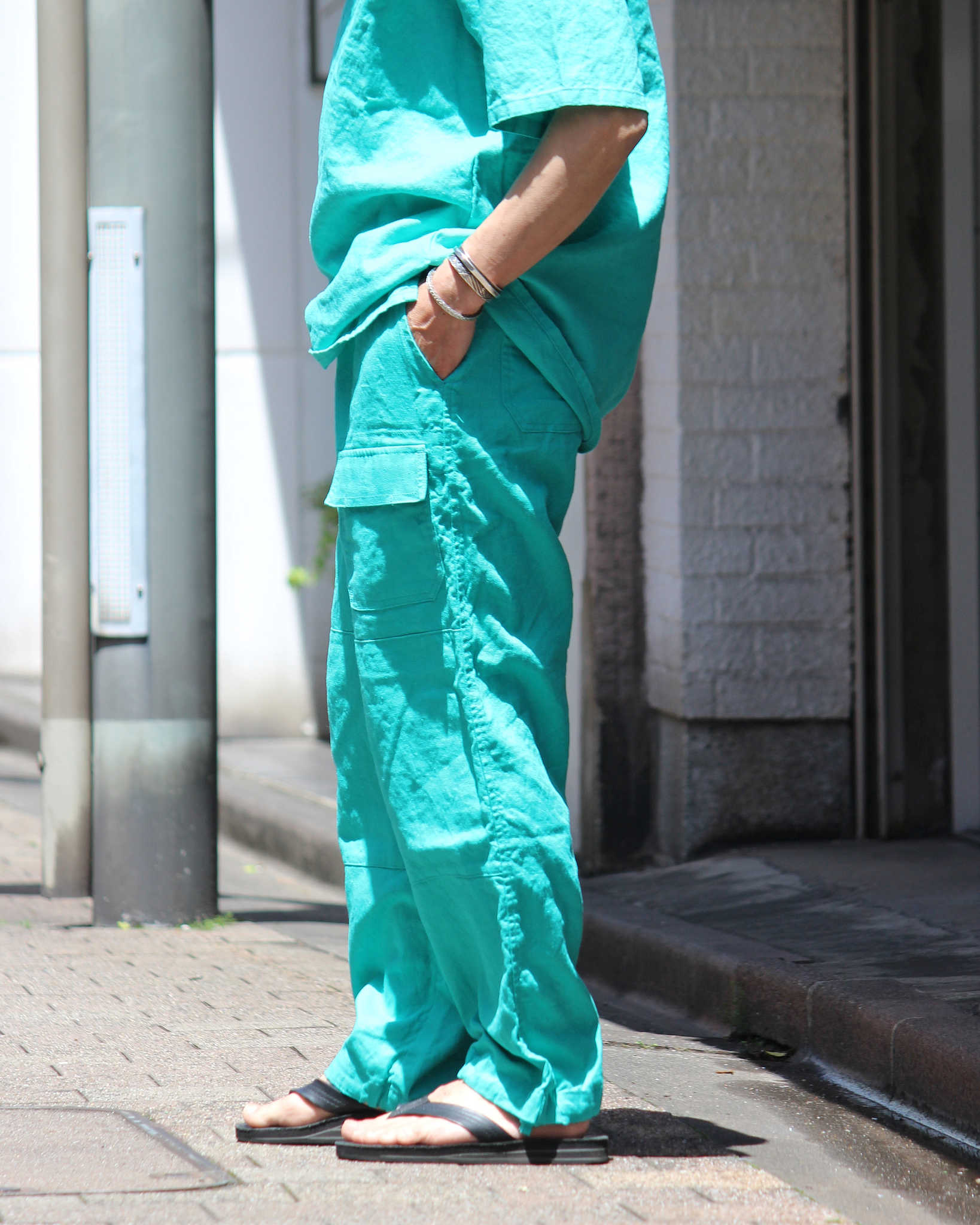 Nasngwam. ナスングワム / LIBERTY PANTS リバティーパンツ (EMERALD GREEN エメラルドグリーン)