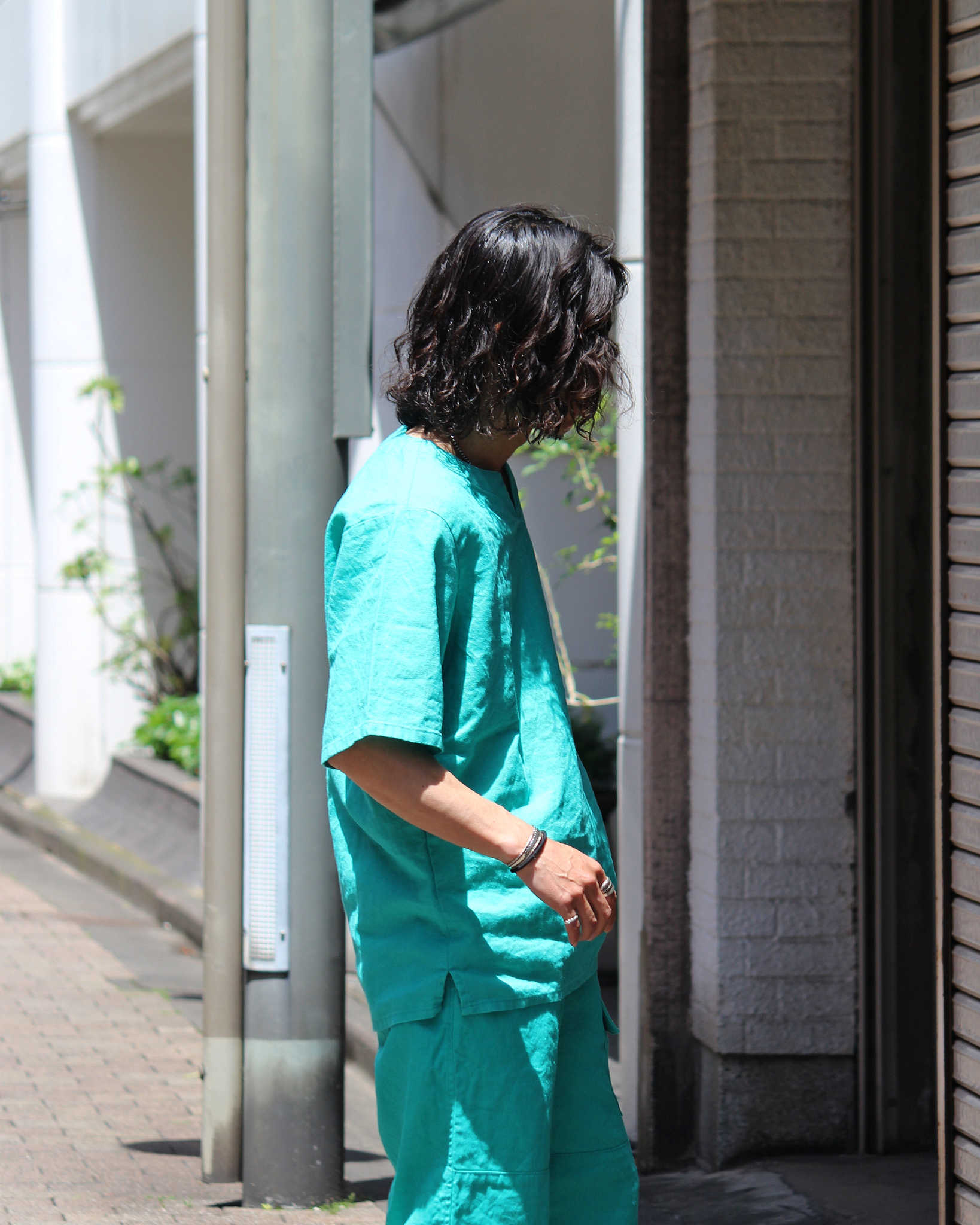 Nasngwam. ナスングワム / LIBERTY SHIRTS リバティーシャツ (EMERALD GREEN エメラルドグリーン)