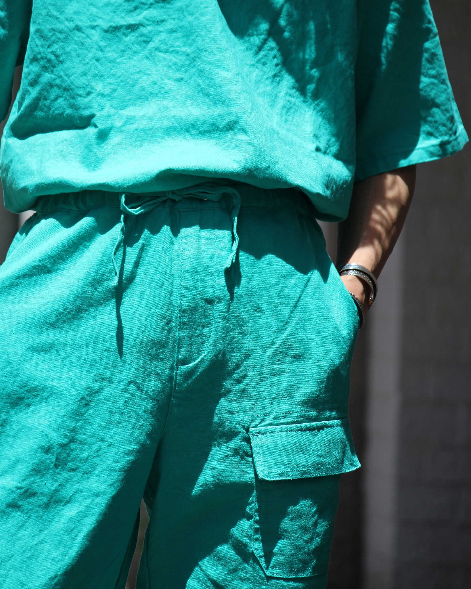 Nasngwam. ナスングワム / LIBERTY SHIRTS リバティーシャツ (EMERALD GREEN エメラルドグリーン)