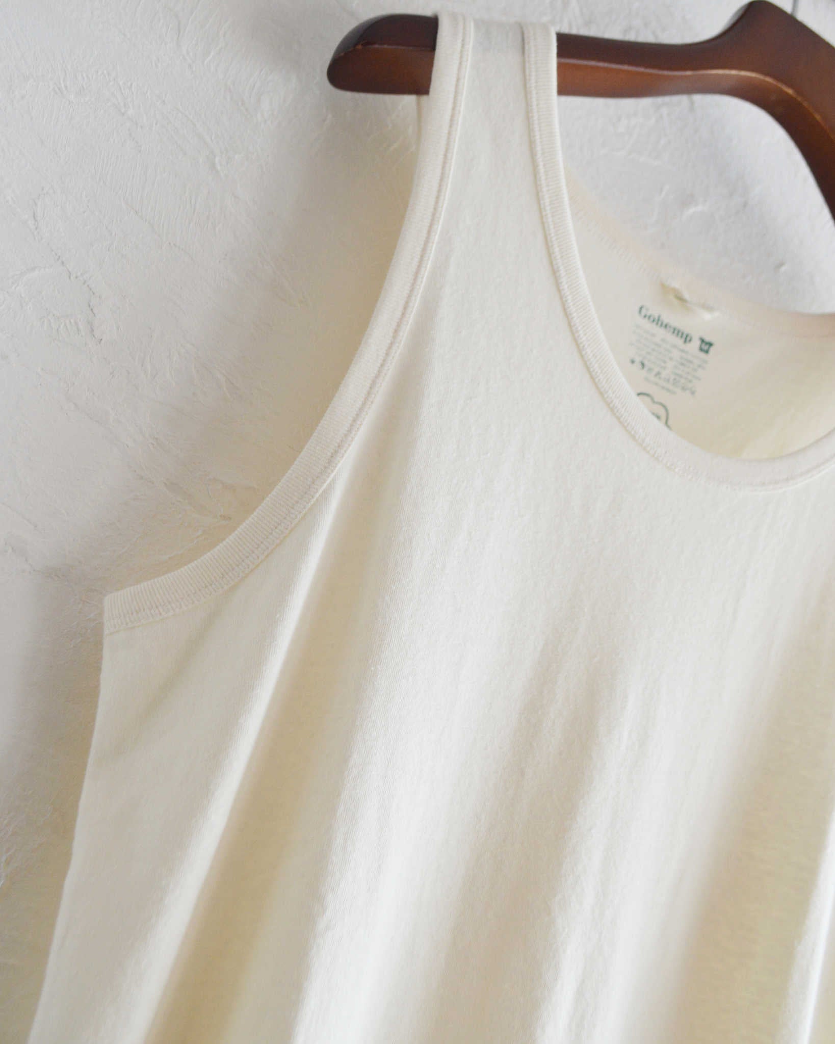 GOHEMP ゴーヘンプ / FINEDAY TANK TOP ファインデータンクトップ (NATURAL ナチュラル)