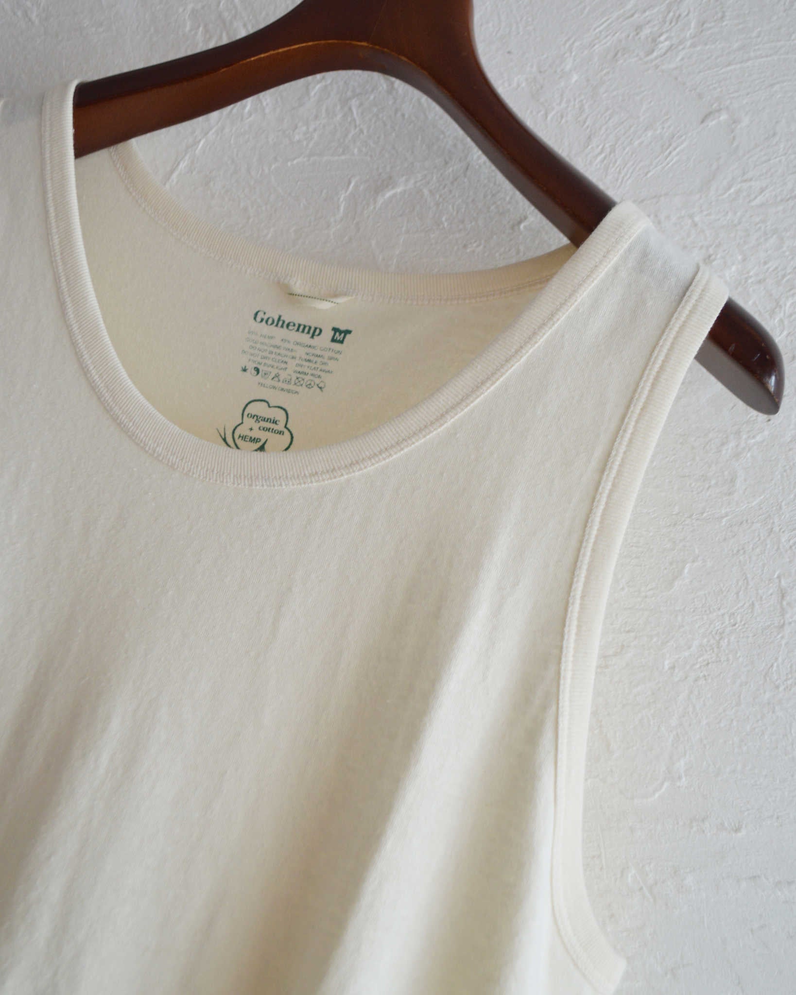 GOHEMP ゴーヘンプ / FINEDAY TANK TOP ファインデータンクトップ (NATURAL ナチュラル)