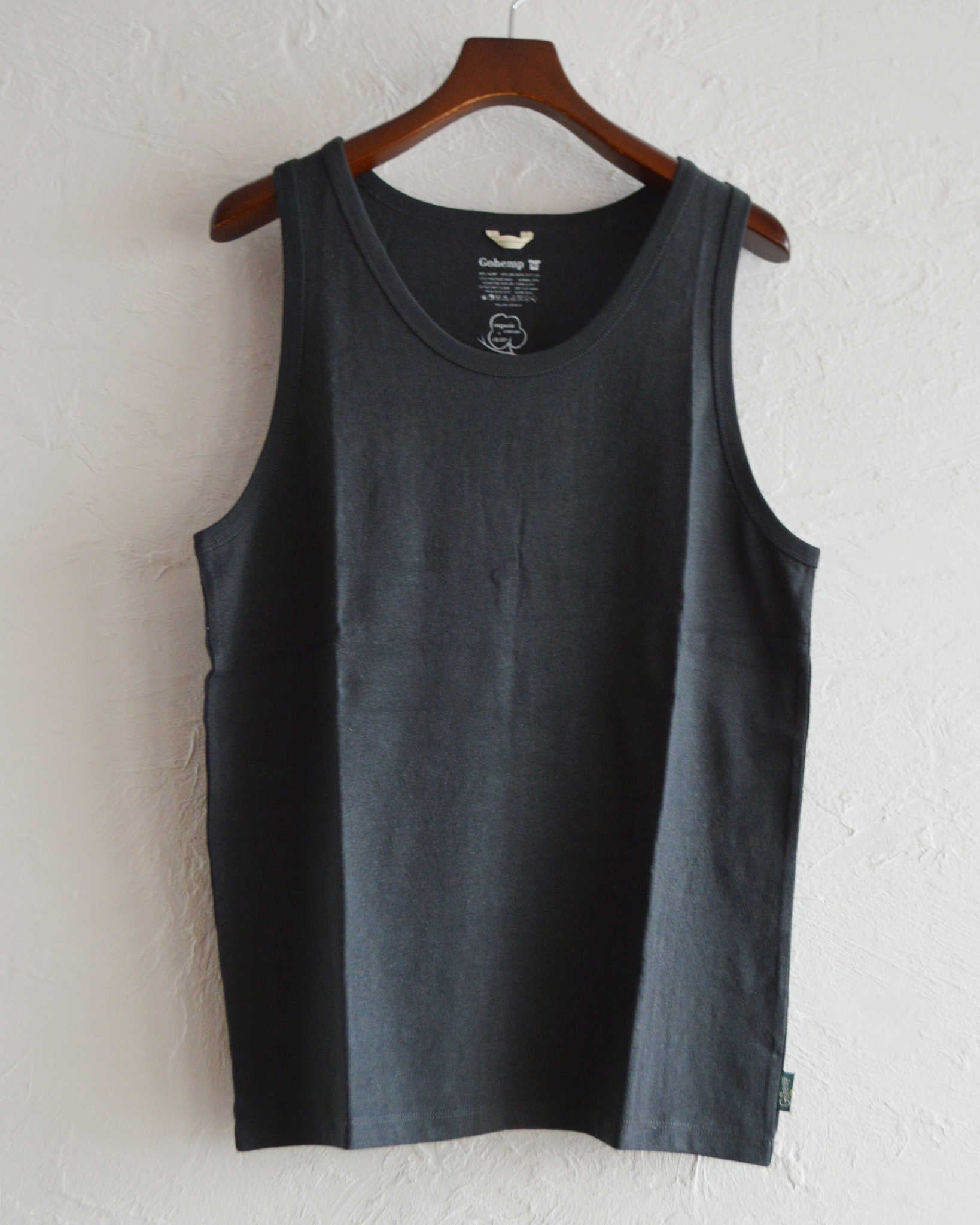 GOHEMP ゴーヘンプ / FINEDAY TANK TOP ファインデータンクトップ (GUNMETAL GRAY ガンメタルグレー)