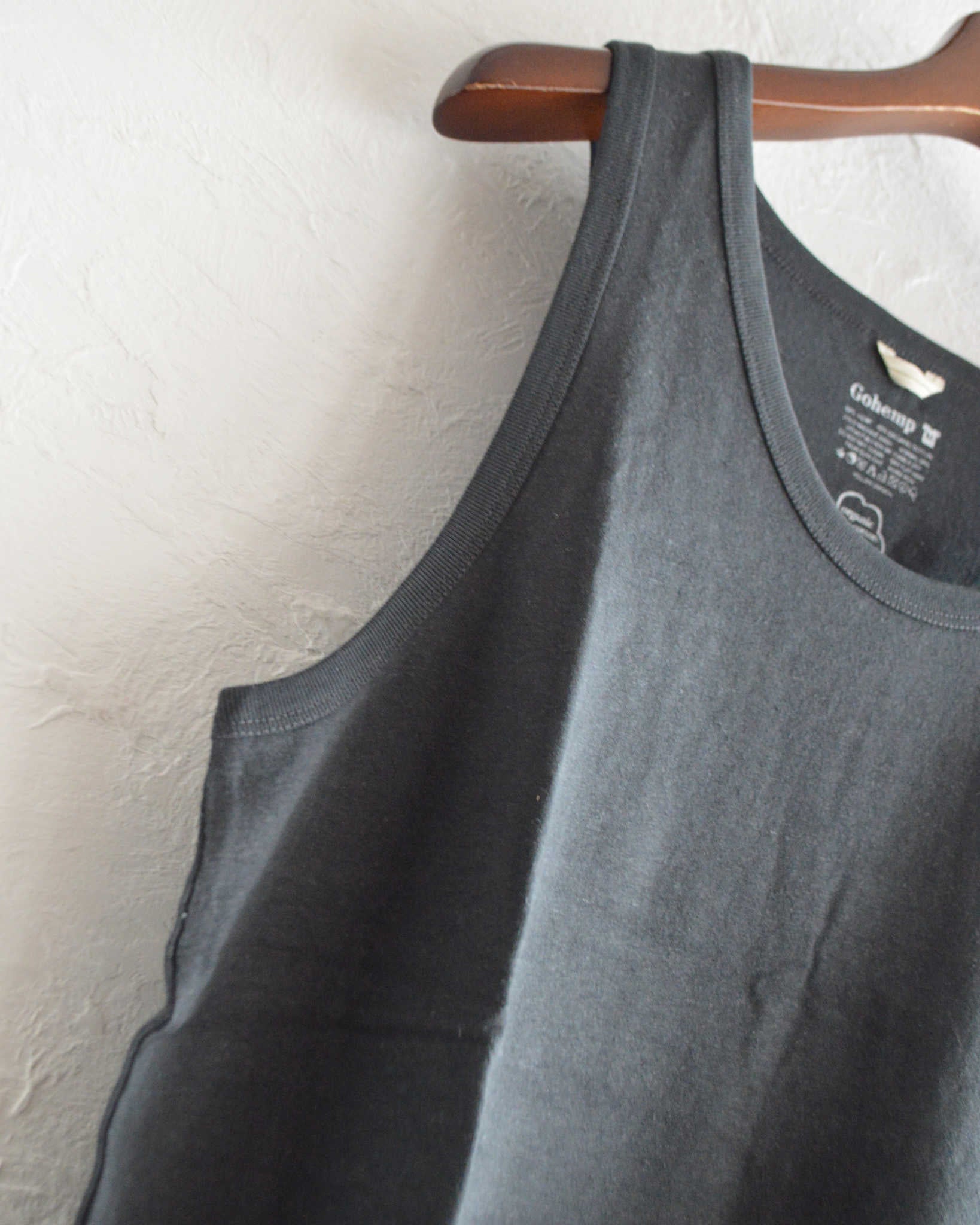 GOHEMP ゴーヘンプ / FINEDAY TANK TOP ファインデータンクトップ (GUNMETAL GRAY ガンメタルグレー)