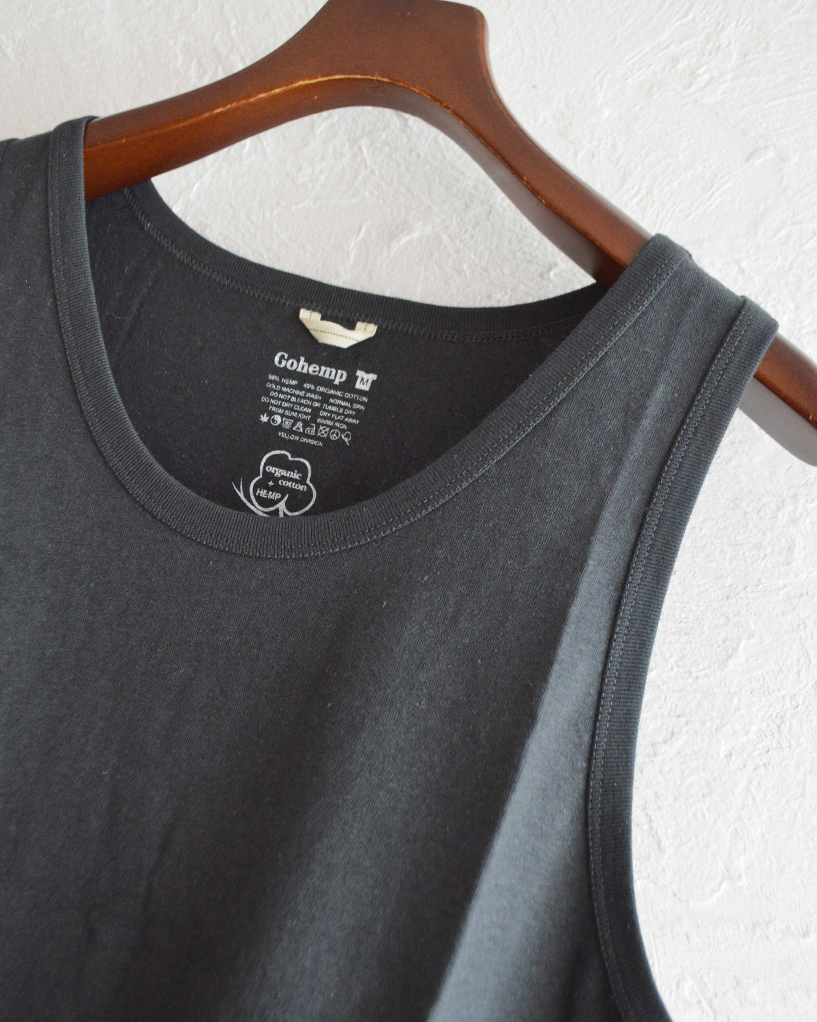 GOHEMP ゴーヘンプ / FINEDAY TANK TOP ファインデータンクトップ (GUNMETAL GRAY ガンメタルグレー)
