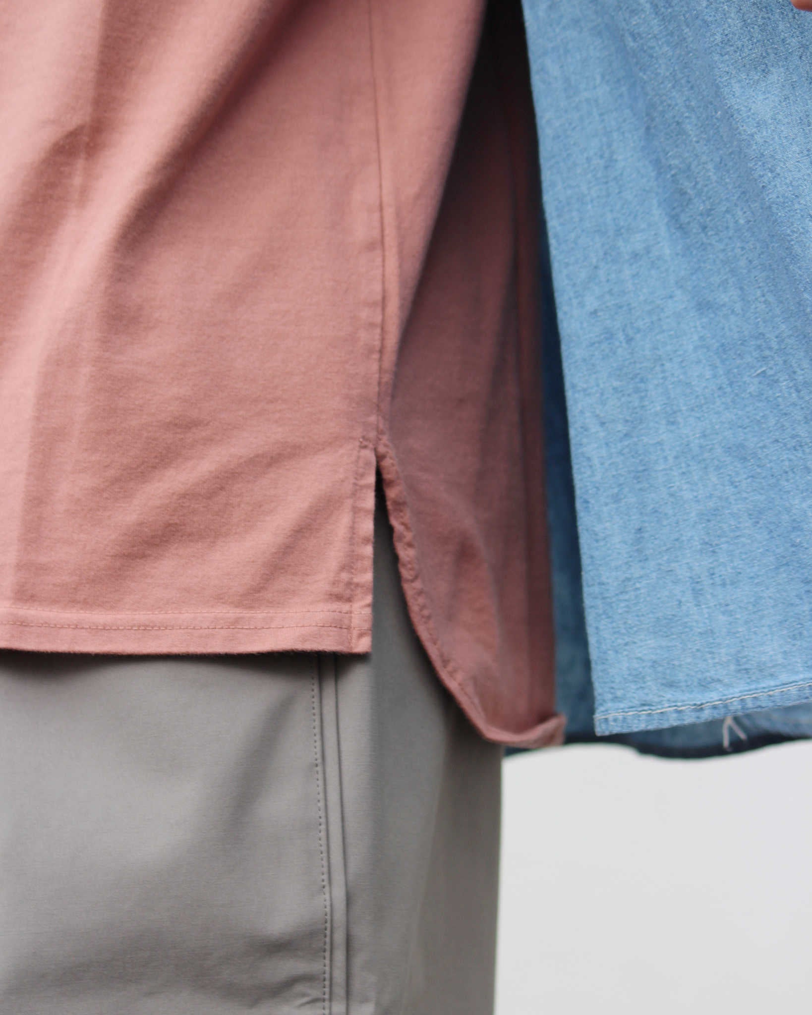 Nasngwam. ナスングワム / ESSENTIAL TANKTOP エッセンシャルタンクトップ (SMOKE PINK スモークピンク)