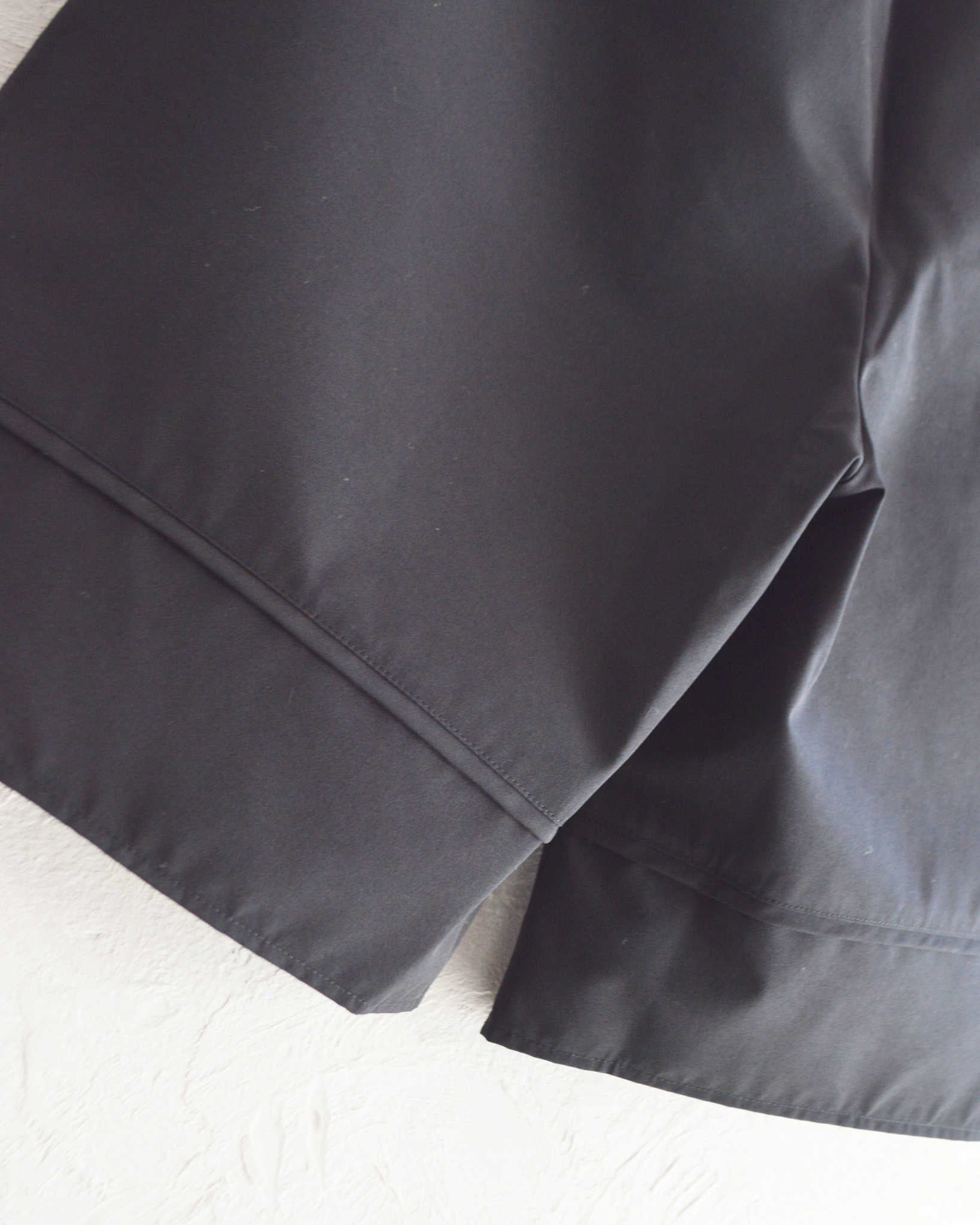 LAMOND ラモンド / WIDE TC WETHER SHORTS ワイドティーシーウェザーショーツ (BLACK ブラック)