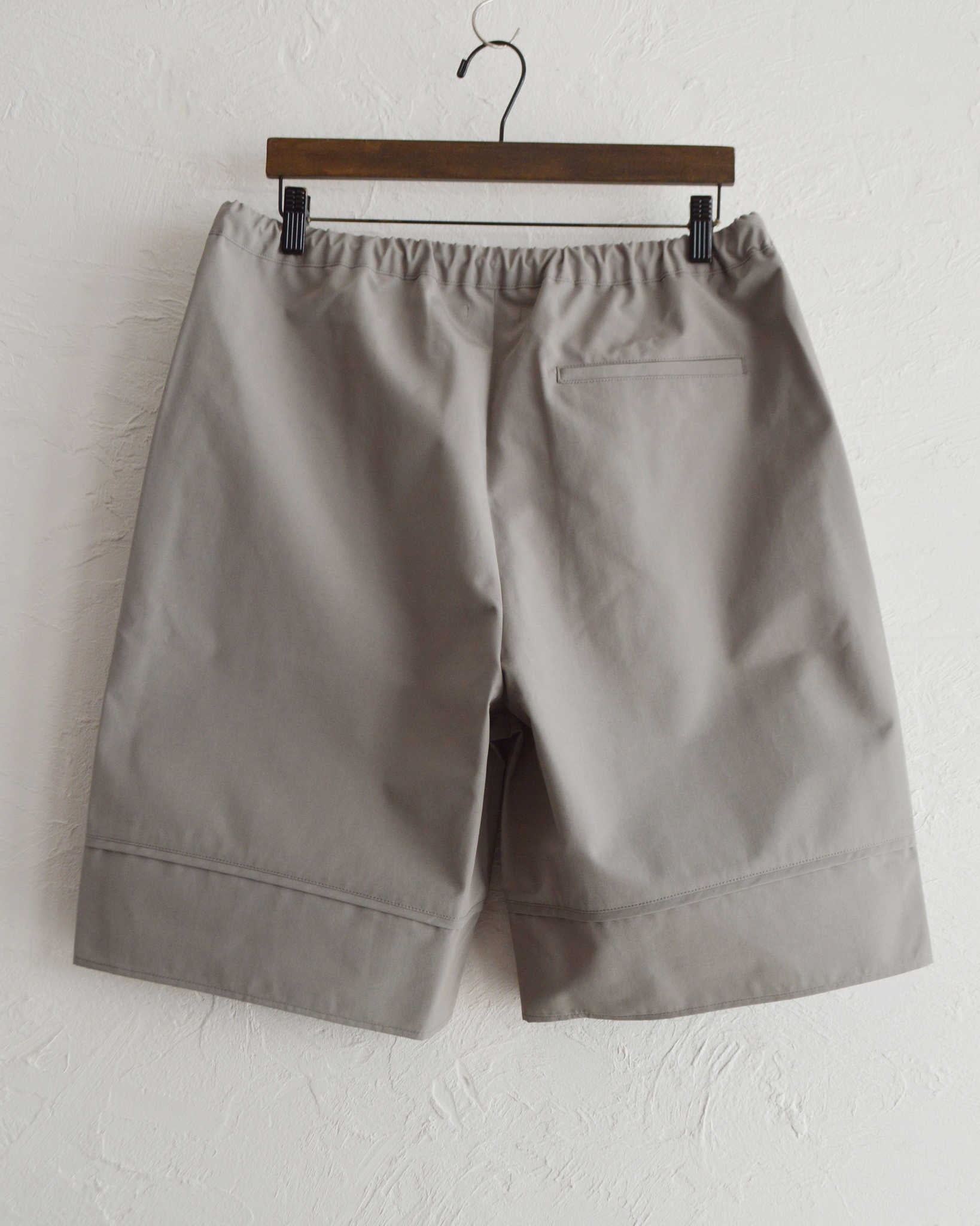 LAMOND ラモンド / WIDE TC WETHER SHORTS ワイドティーシーウェザーショーツ (GREIGE グレージュ)