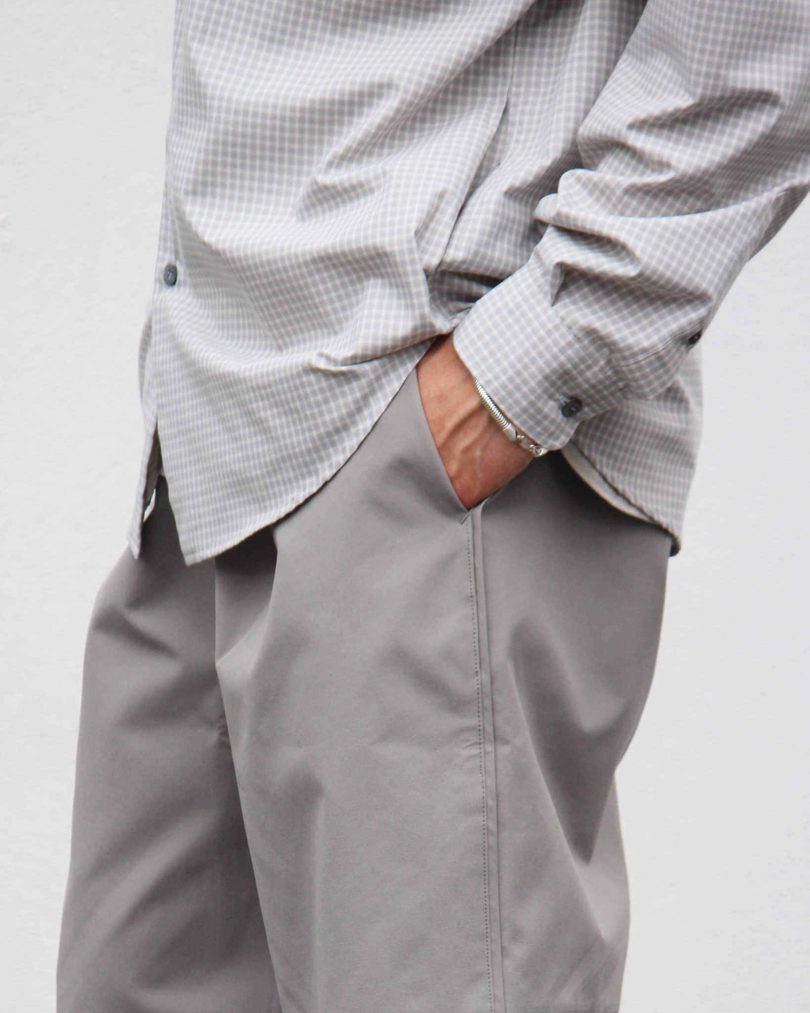 LAMOND ラモンド / WIDE TC WETHER SHORTS ワイドティーシーウェザーショーツ (GREIGE グレージュ)