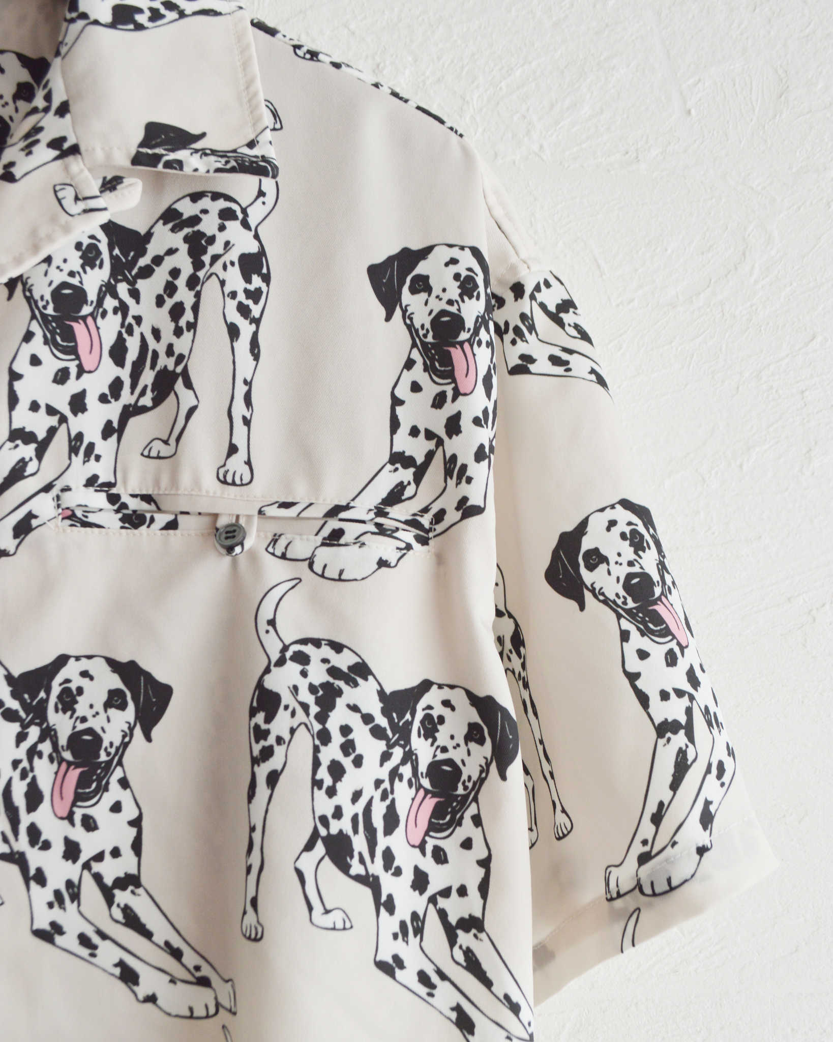 modemdesign モデムデザイン / DALMATIAN PRINT SHIRT ダルメシアンプリントシャツ (OFF WHITE オフホワイト)