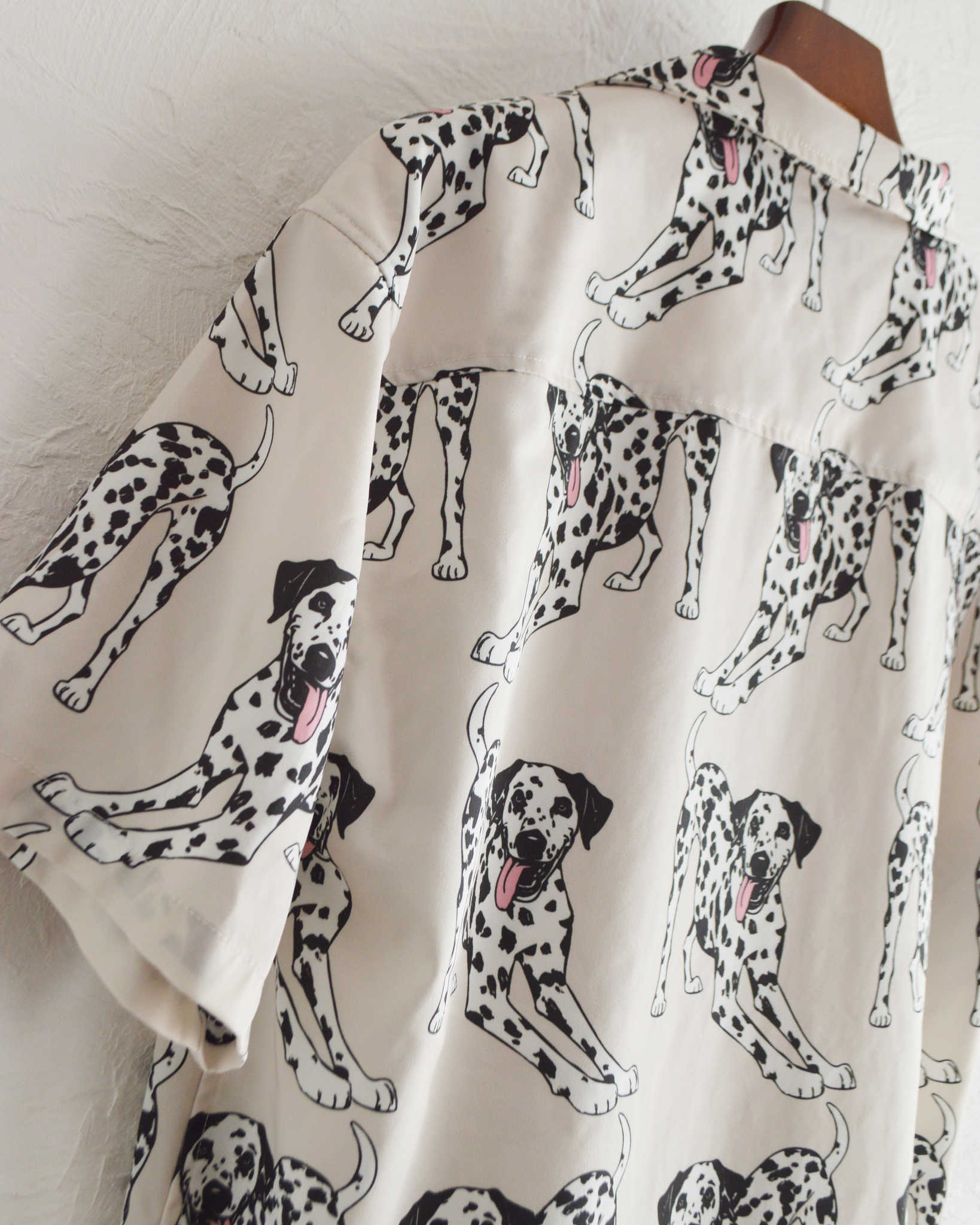 modemdesign モデムデザイン / DALMATIAN PRINT SHIRT ダルメシアンプリントシャツ (OFF WHITE オフホワイト)