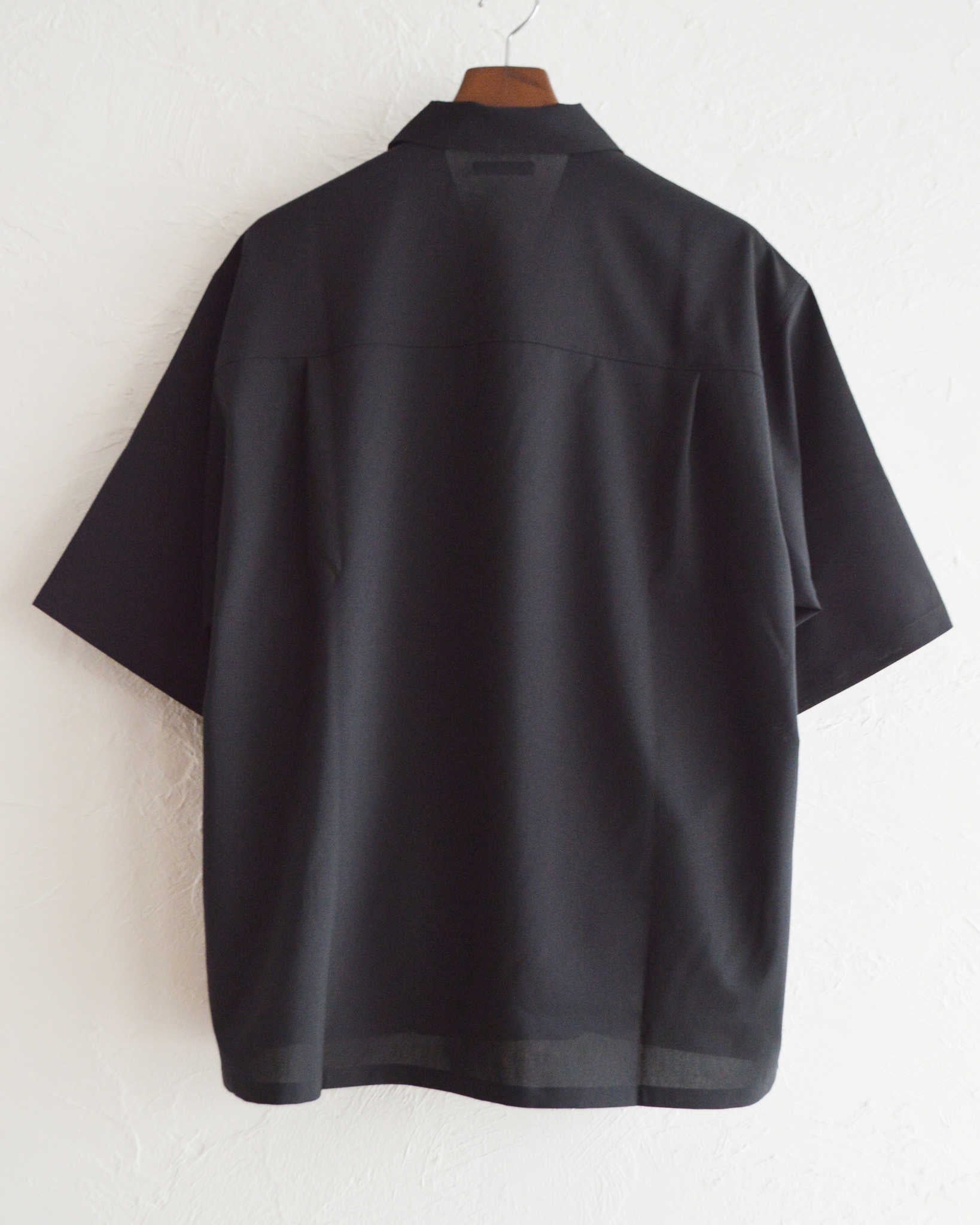 LAMOND ラモンド/ SHARI SHIRTS シャリシャツ (BLACK ブラック)