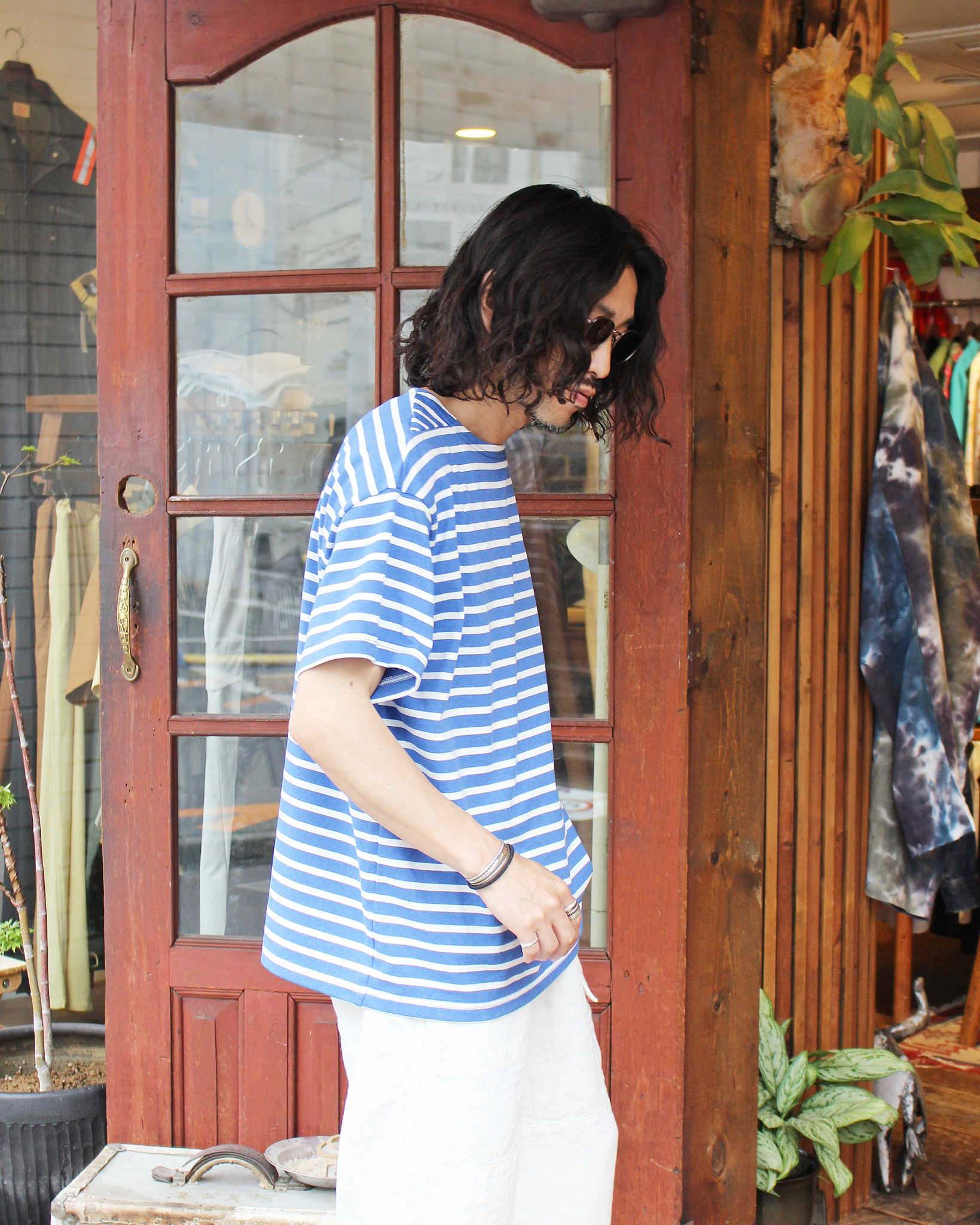 necessary or unnecessary ネセサリーオアアンネセサリー N.O.UN ナウン / DEEP DELTA S/S ディープデルタエスエス (BLUE BORDER ブルーボーダー)