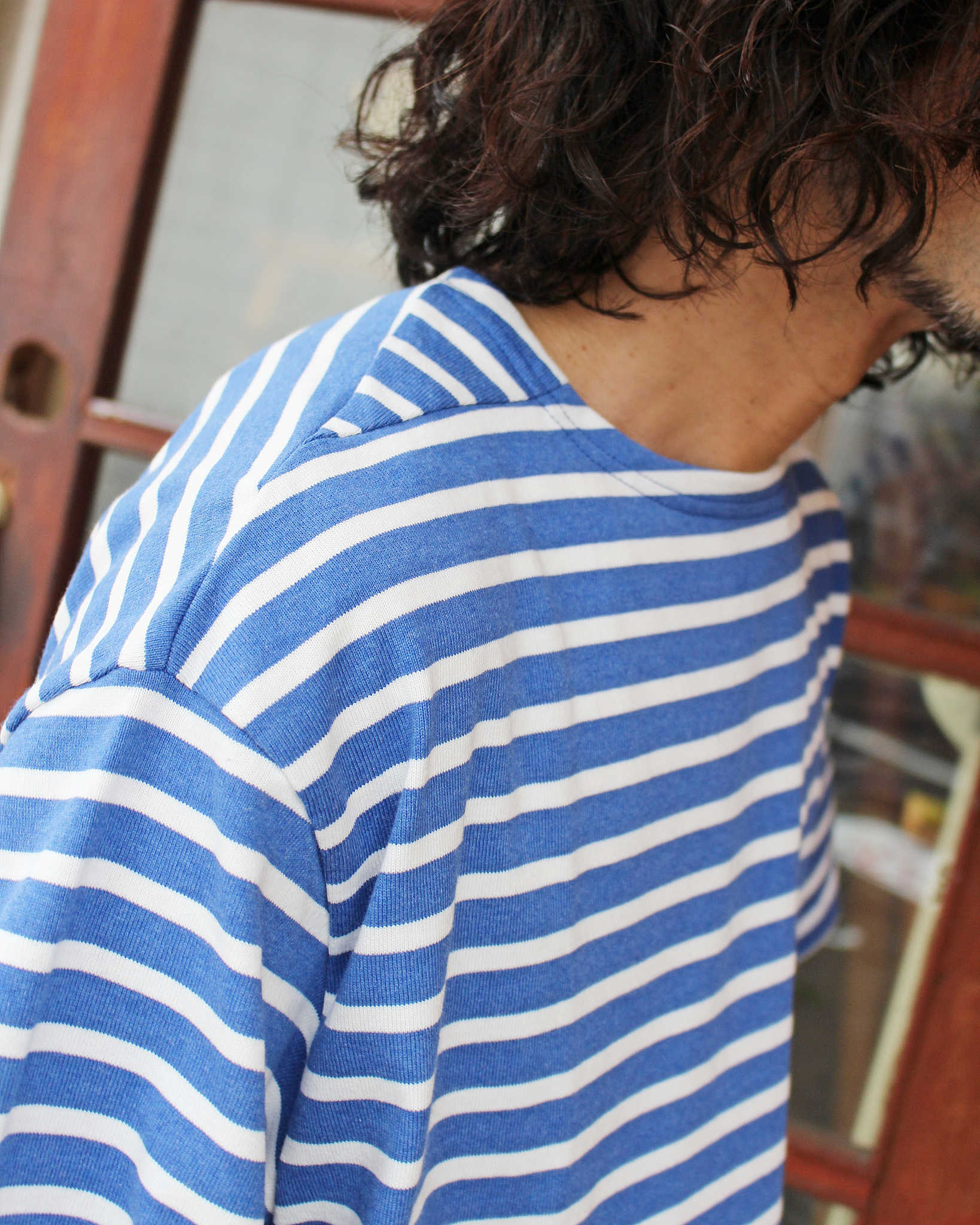 necessary or unnecessary ネセサリーオアアンネセサリー N.O.UN ナウン / DEEP DELTA S/S ディープデルタエスエス (BLUE BORDER ブルーボーダー)