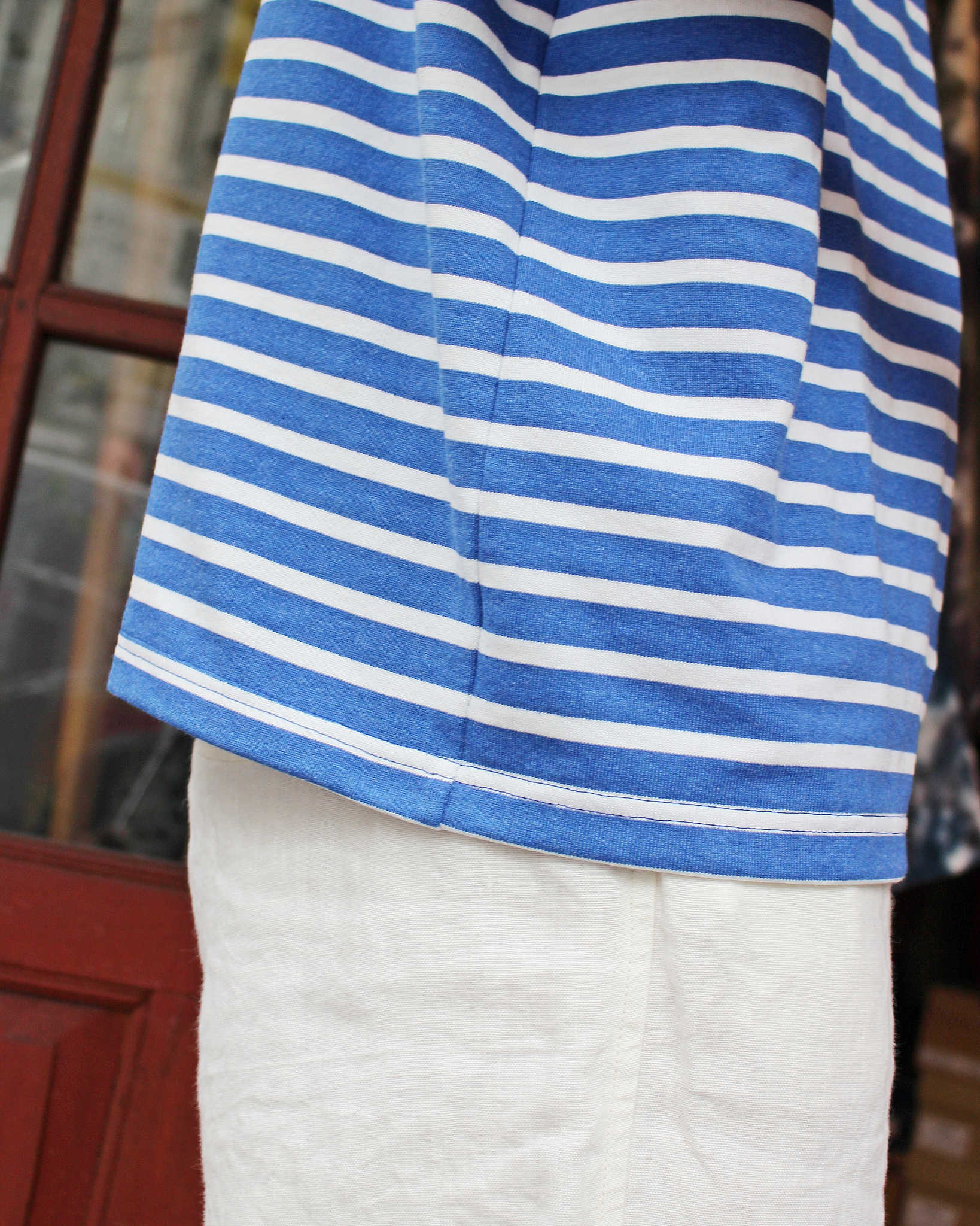 necessary or unnecessary ネセサリーオアアンネセサリー N.O.UN ナウン / DEEP DELTA S/S ディープデルタエスエス (BLUE BORDER ブルーボーダー)