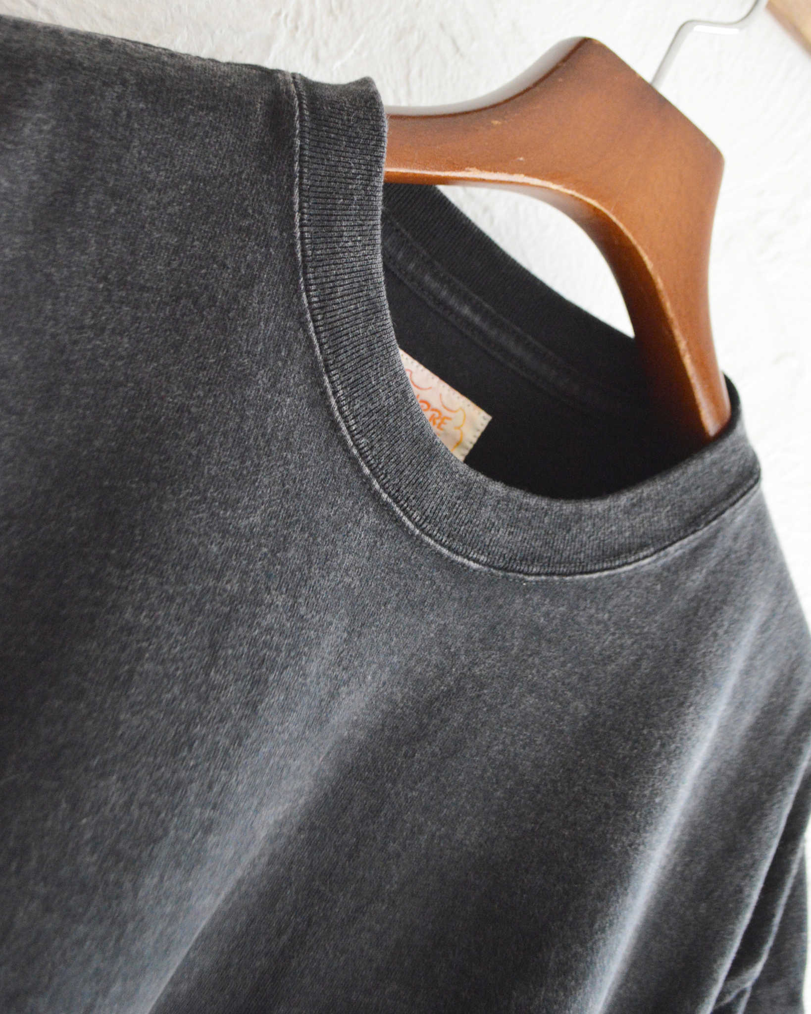IMPRESTORE インプレストア / Frank T-cloth V.D フランク | Pocket tee ポケットティー (FADED BLACK フェーデットブラック)