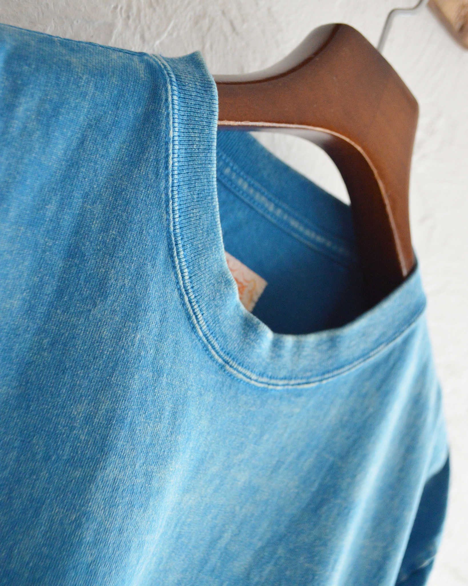 IMPRESTORE インプレストア / Frank T-cloth V.D フランク | Pocket tee ポケットティー (FADED TURQUOIS フェーデットターコイズ)