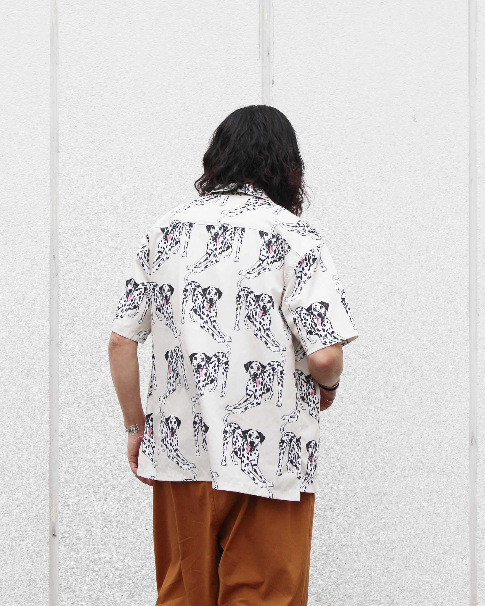 modemdesign モデムデザイン / DALMATIAN PRINT SHIRT ダルメシアンプリントシャツ (OFF WHITE オフホワイト)