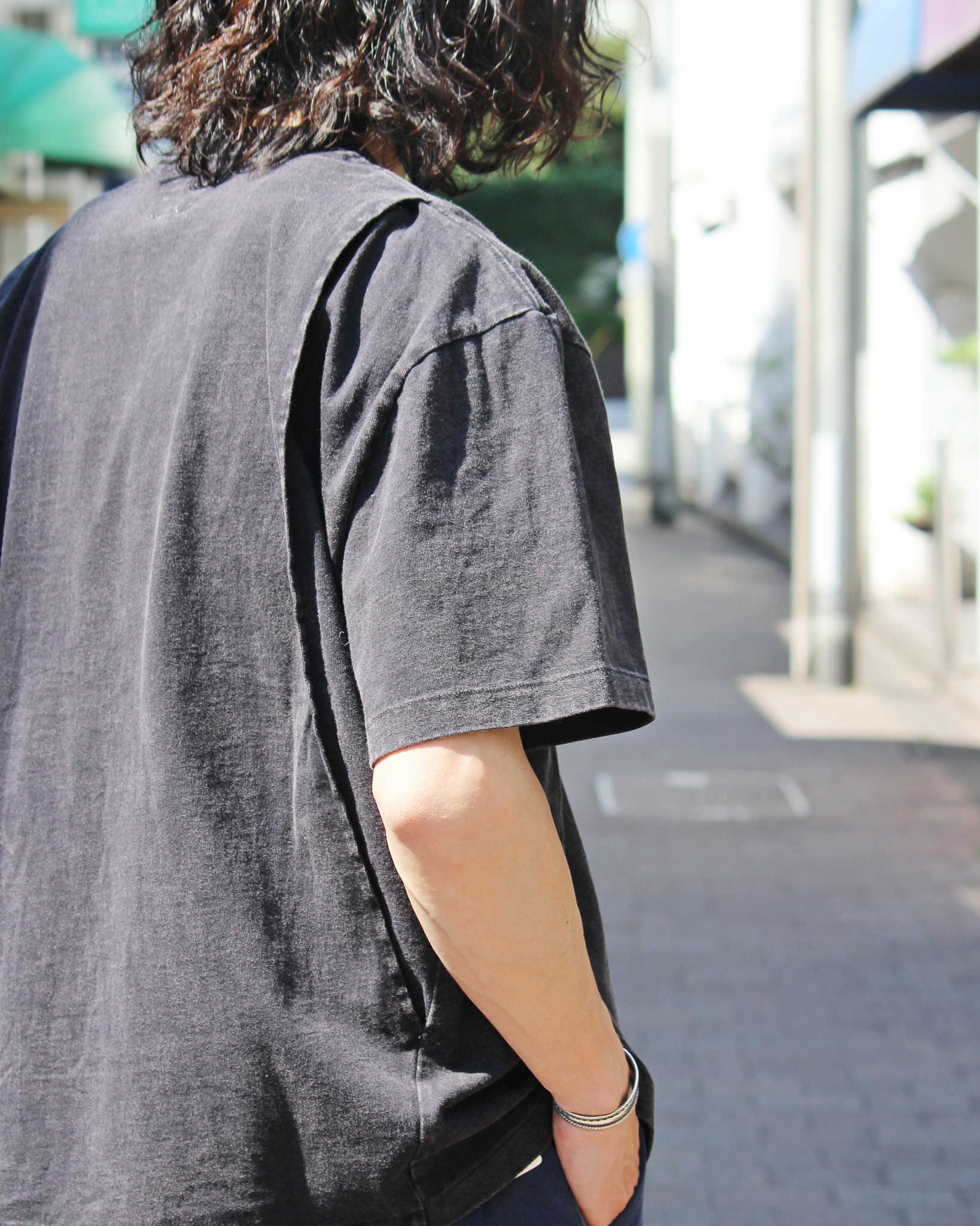 IMPRESTORE インプレストア / Frank T-cloth V.D フランク | Pocket tee ポケットティー (FADED BLACK フェーデットブラック)