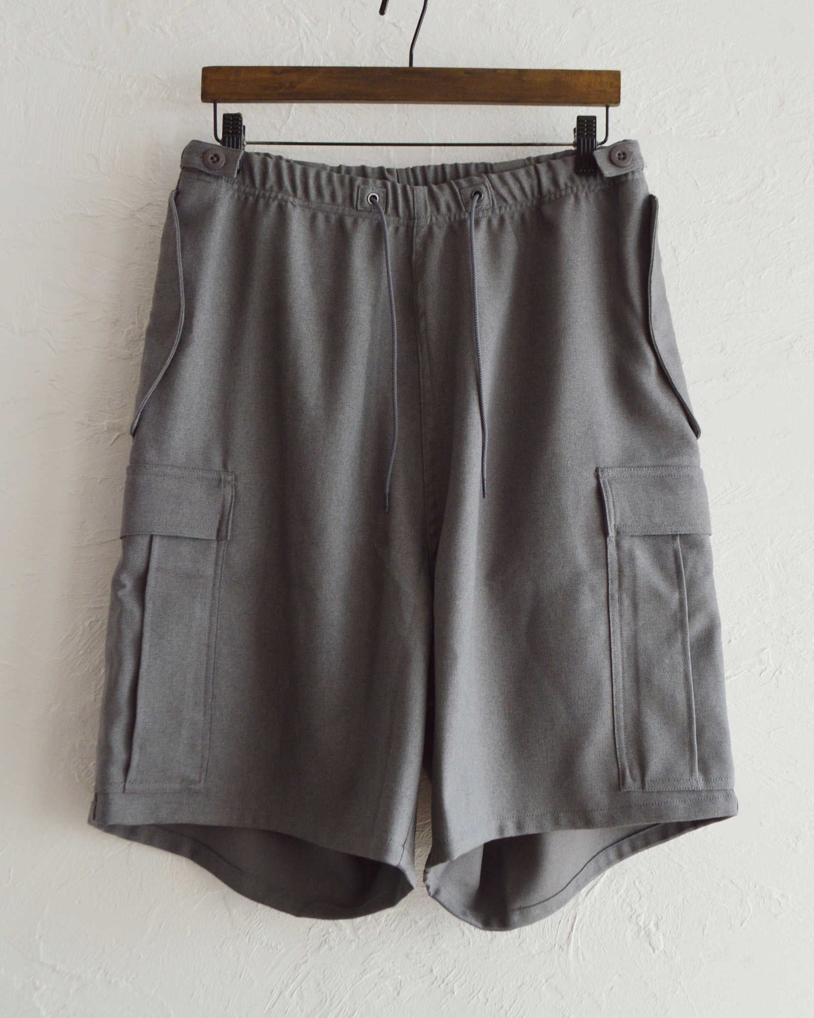 IMPRESTORE インプレストア / Randy shorts-sta-prest ランディー | Easy trousers Shorts イージートラウザーズショーツ (GRAY グレー)