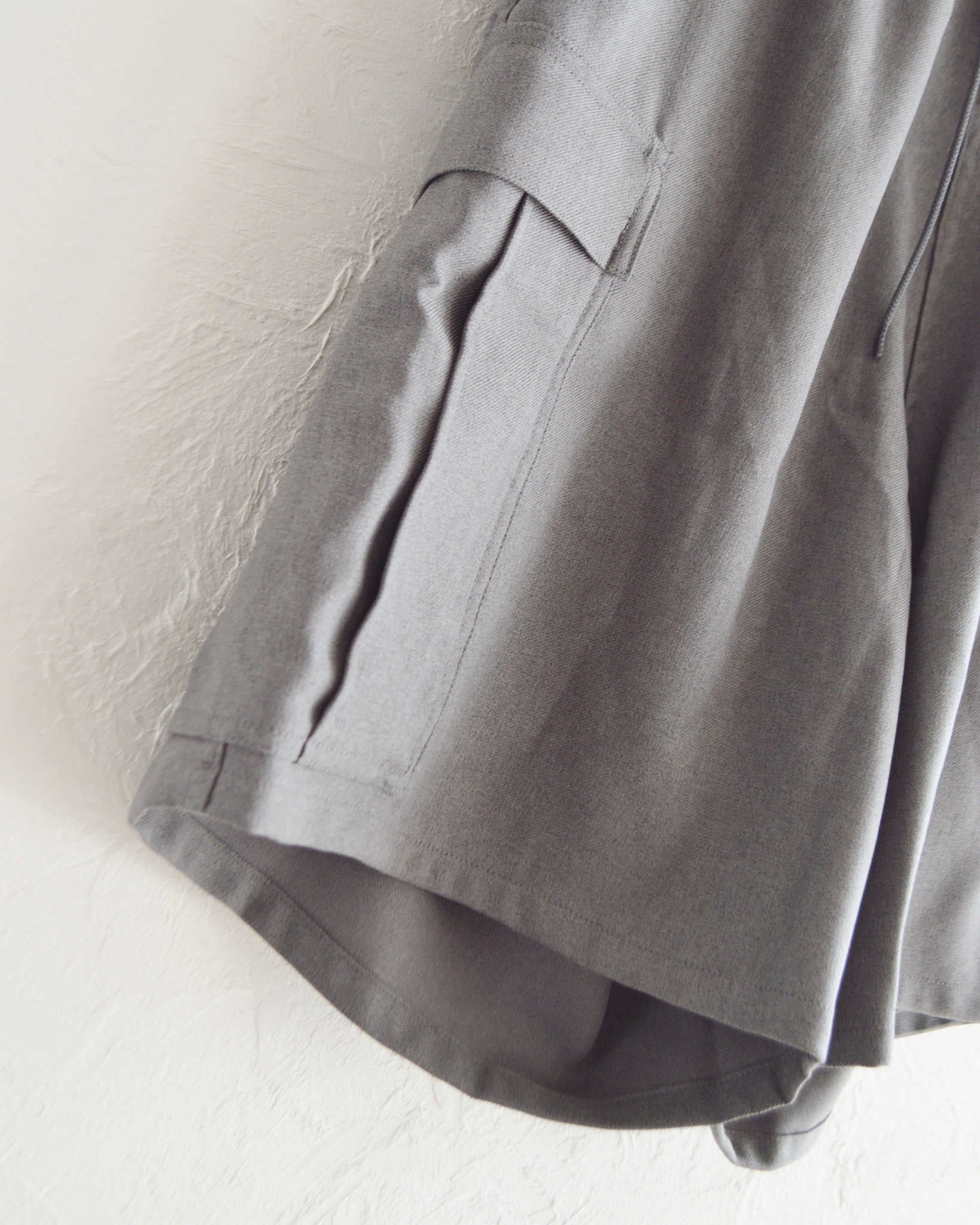 IMPRESTORE インプレストア / Randy shorts-sta-prest ランディー | Easy trousers Shorts イージートラウザーズショーツ (GRAY グレー)