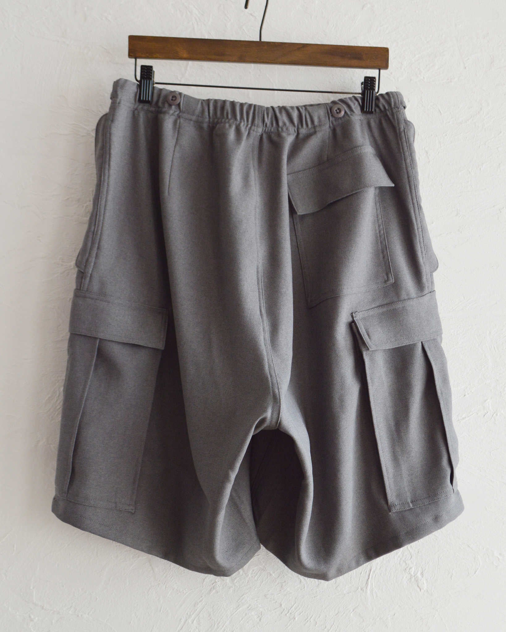 IMPRESTORE インプレストア / Randy shorts-sta-prest ランディー | Easy trousers Shorts イージートラウザーズショーツ (GRAY グレー)