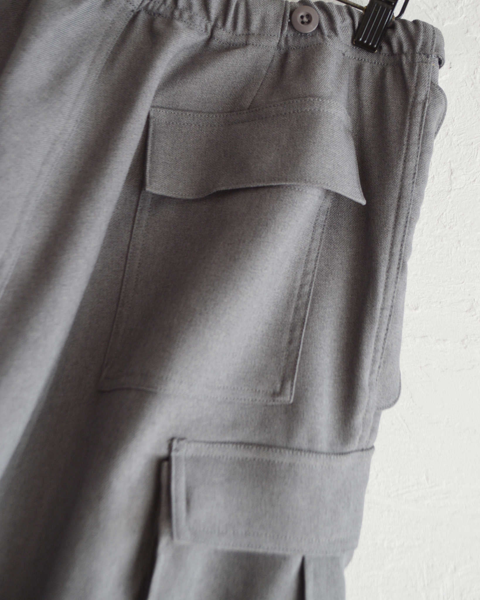 IMPRESTORE インプレストア / Randy shorts-sta-prest ランディー | Easy trousers Shorts イージートラウザーズショーツ (GRAY グレー)