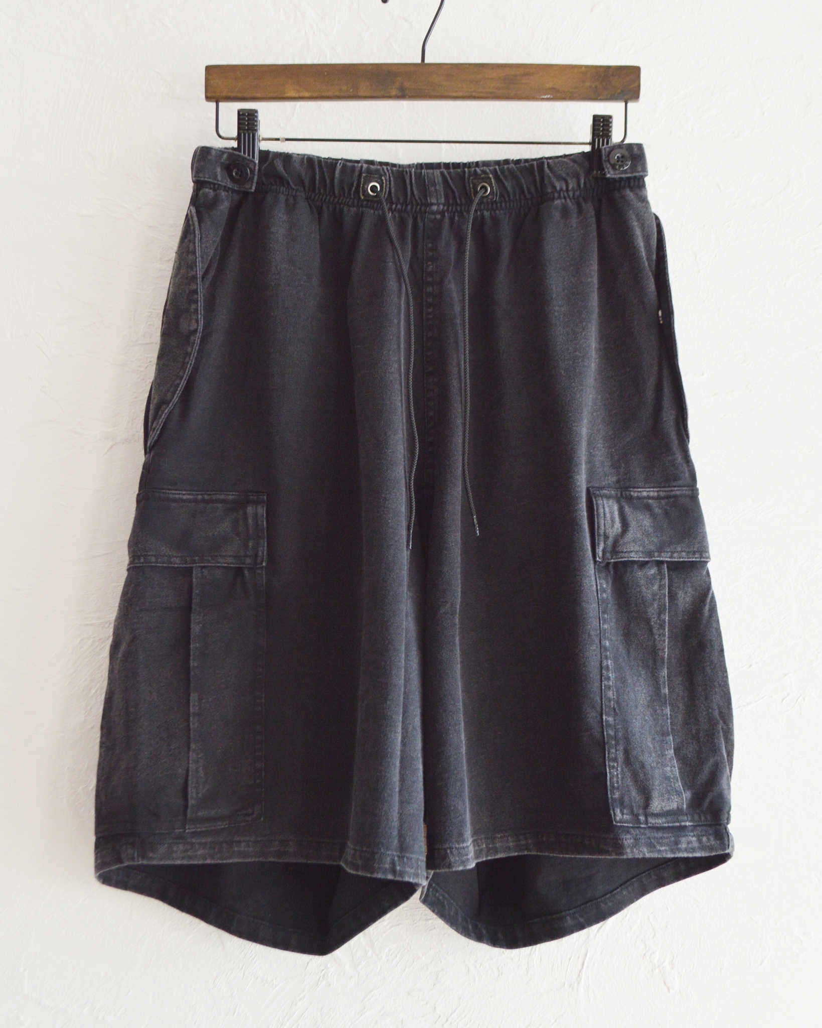 IMPRESTORE インプレストア / Randy shorts t-cloth V.D ランディー | Easy trousers Shorts イージートラウザーズショーツ (FADED BLACK フェイデットブラック)
