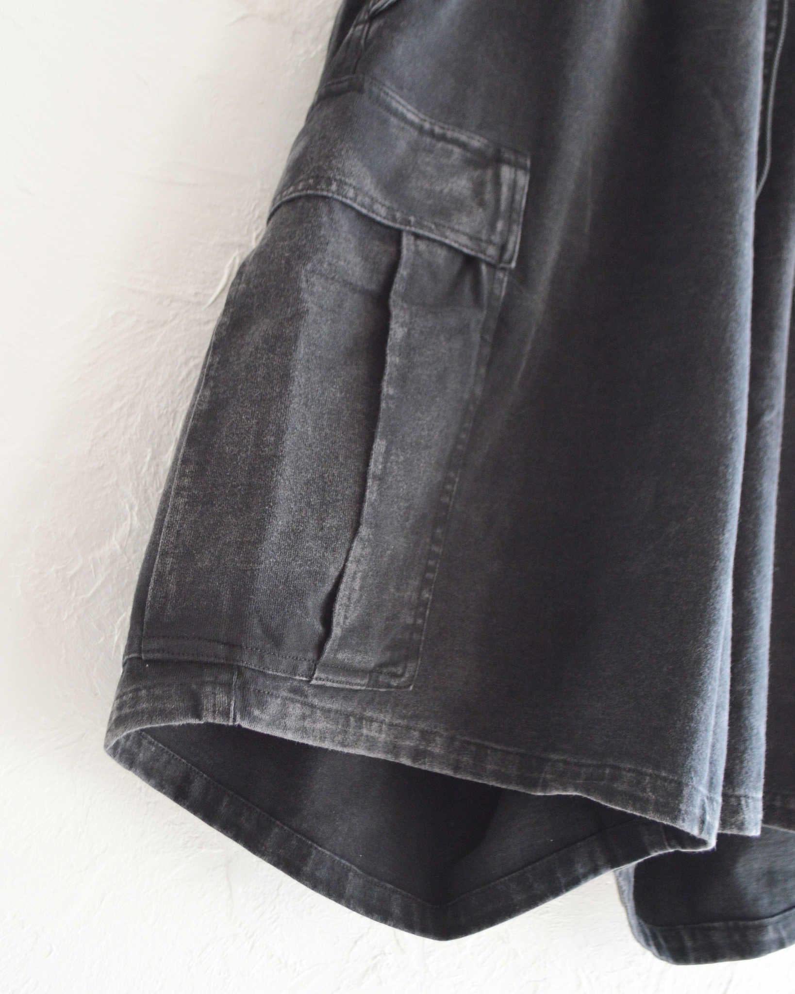 IMPRESTORE インプレストア / Randy shorts t-cloth V.D ランディー | Easy trousers Shorts イージートラウザーズショーツ (FADED BLACK フェイデットブラック)