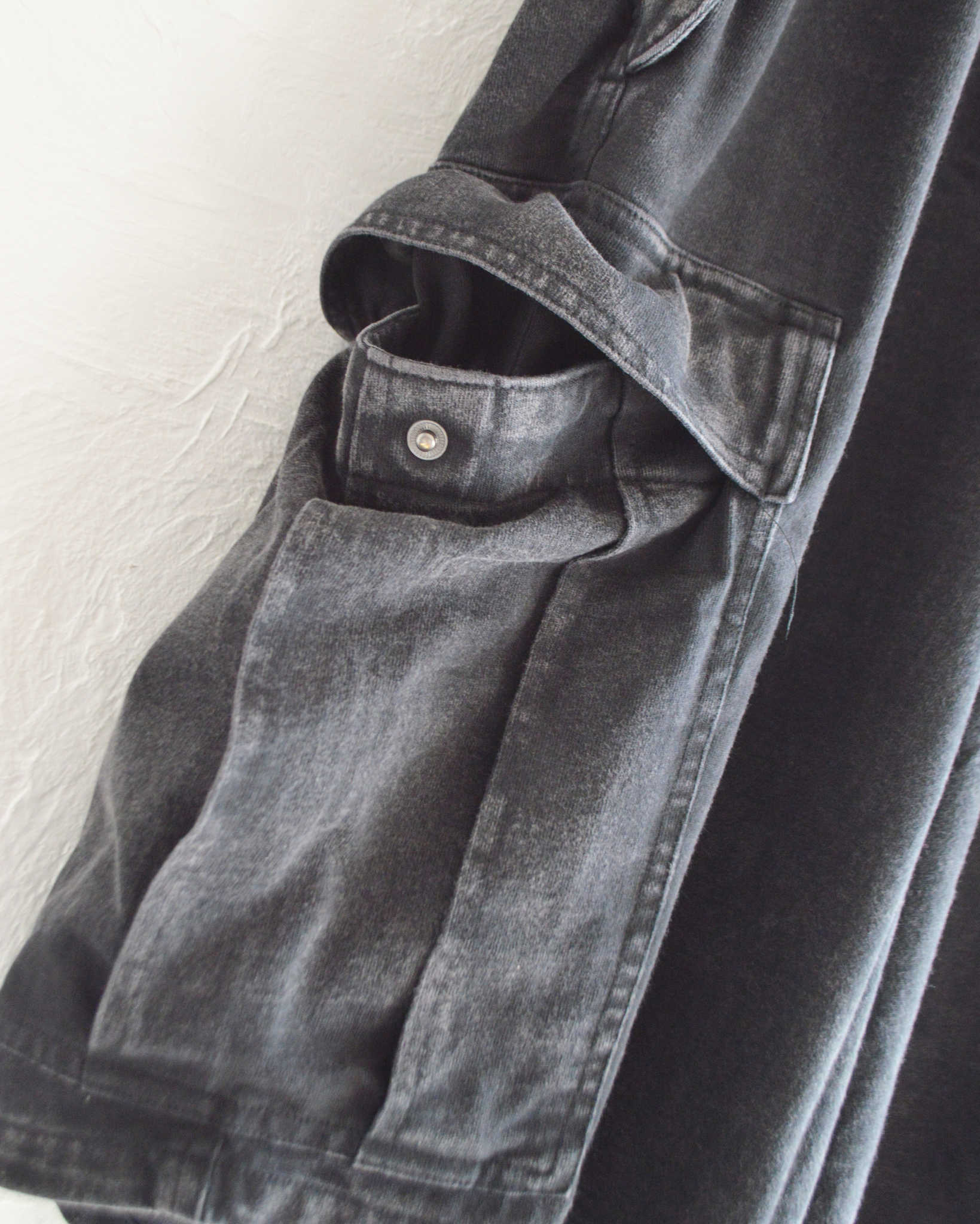 IMPRESTORE インプレストア / Randy shorts t-cloth V.D ランディー | Easy trousers Shorts イージートラウザーズショーツ (FADED BLACK フェイデットブラック)