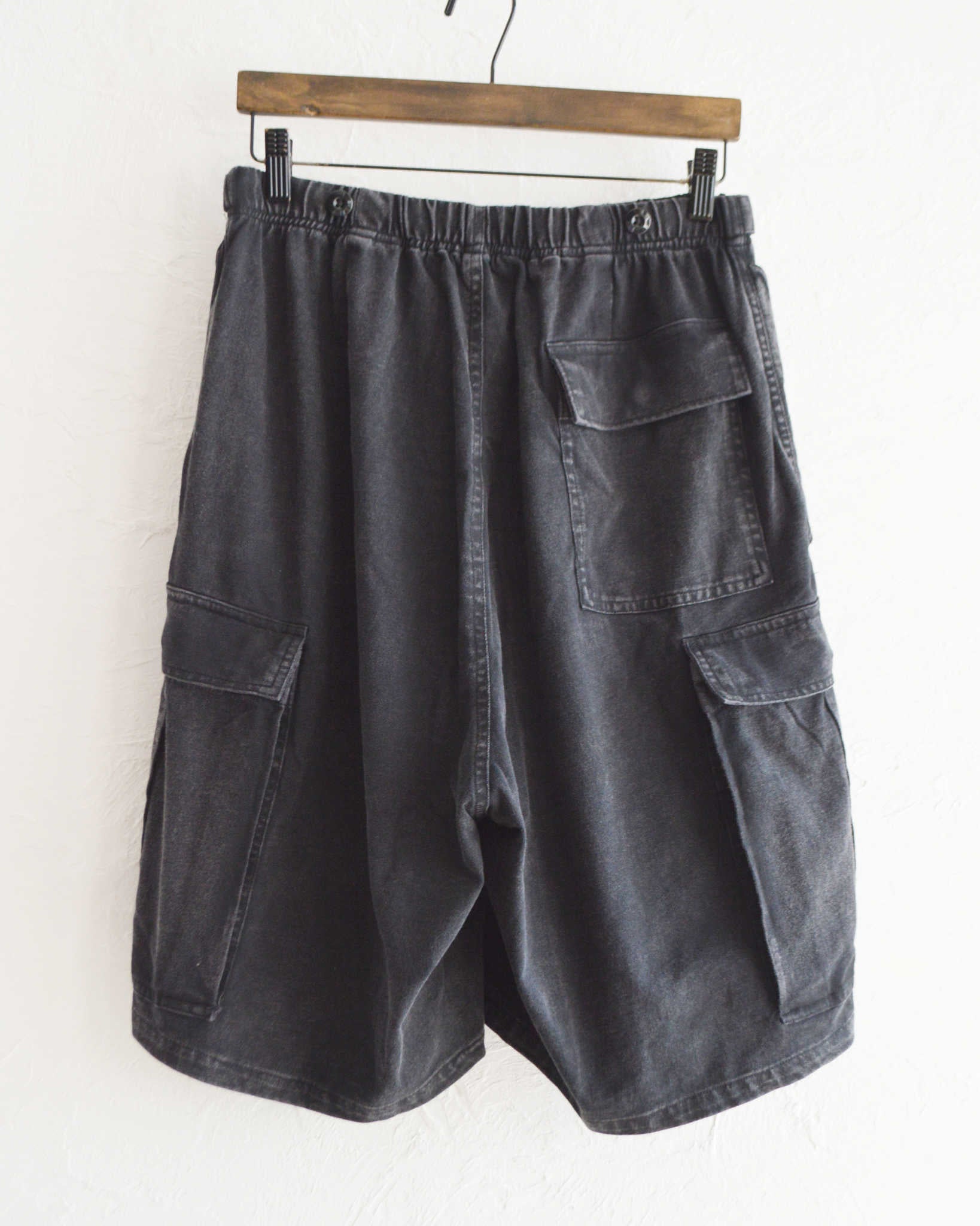 IMPRESTORE インプレストア / Randy shorts t-cloth V.D ランディー | Easy trousers Shorts イージートラウザーズショーツ (FADED BLACK フェイデットブラック)